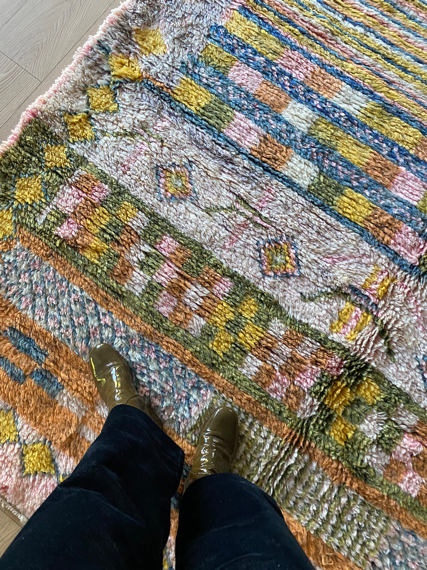 Beni Ouarain Marokkaans kleurrijk tapijt (1018) 304x203cm - Taroudant