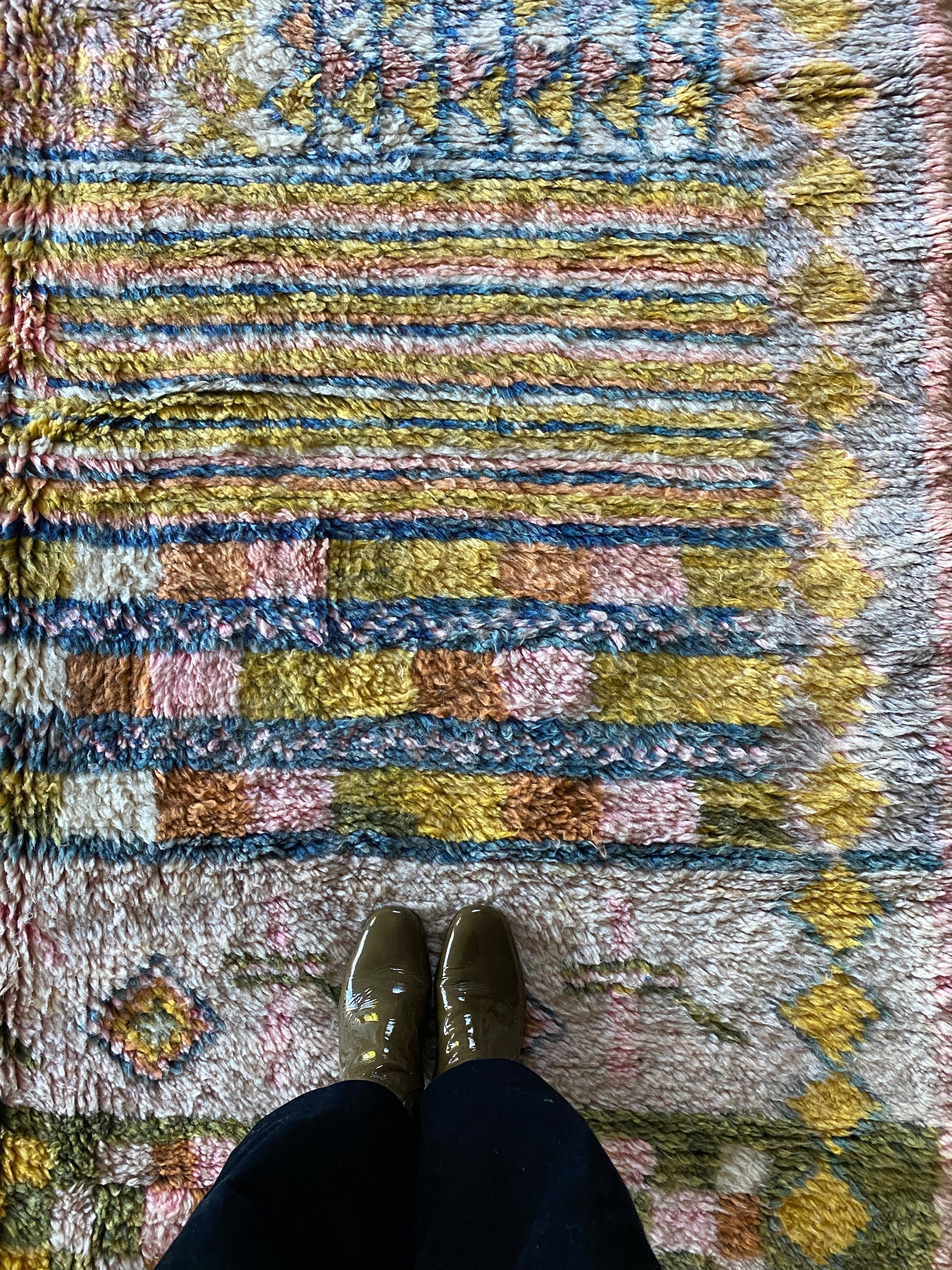 Beni Ouarain Marokkaans kleurrijk tapijt (1018) 304x203cm - Taroudant