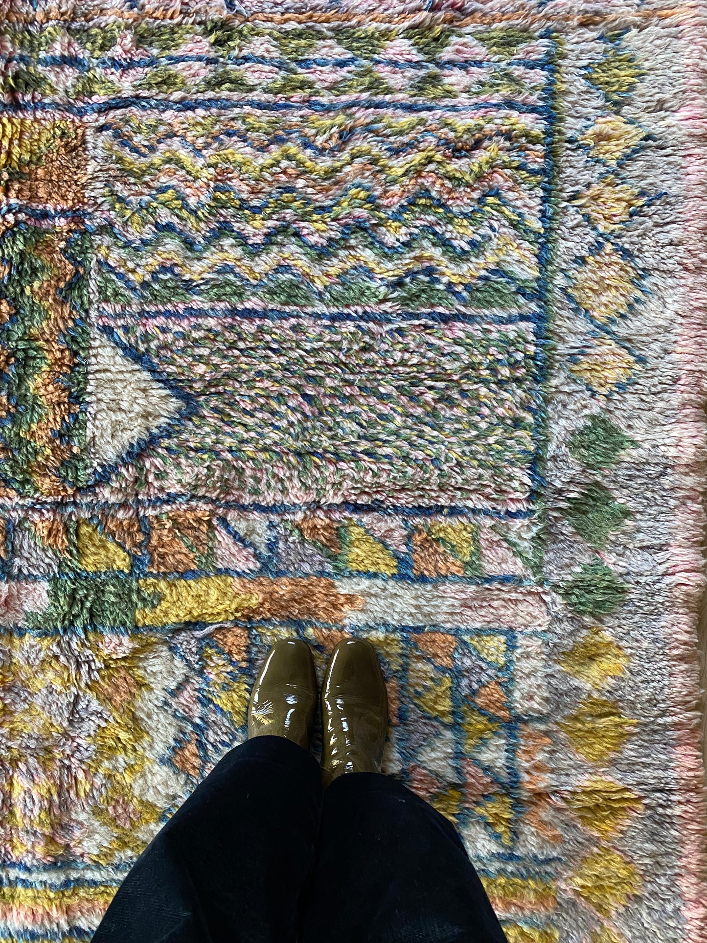 Beni Ouarain Marokkaans kleurrijk tapijt (1018) 304x203cm - Taroudant