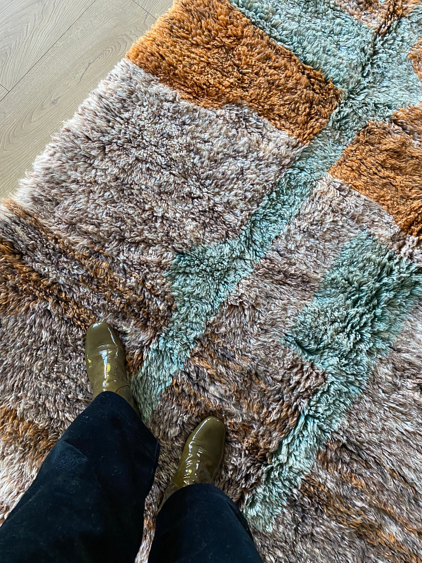 Beni Ouarain Marokkaans kleurrijk tapijt (1008) 260x157cm - Terra