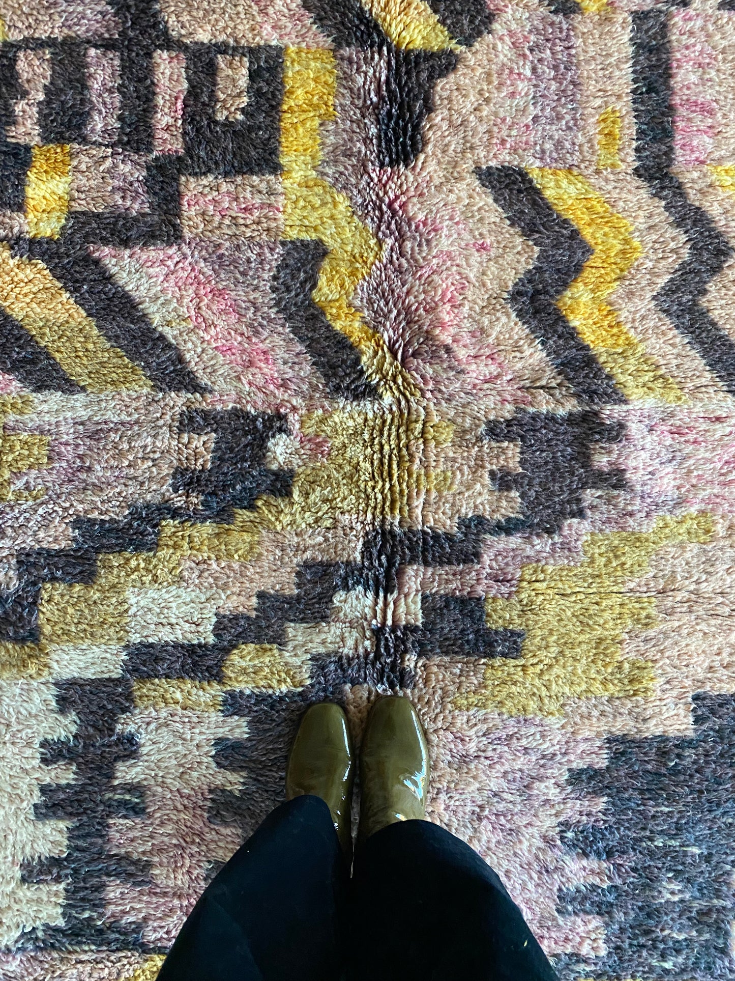 Beni Ouarain Marokkaans kleurrijk tapijt (1010) 255x156cm - Pinky Dust