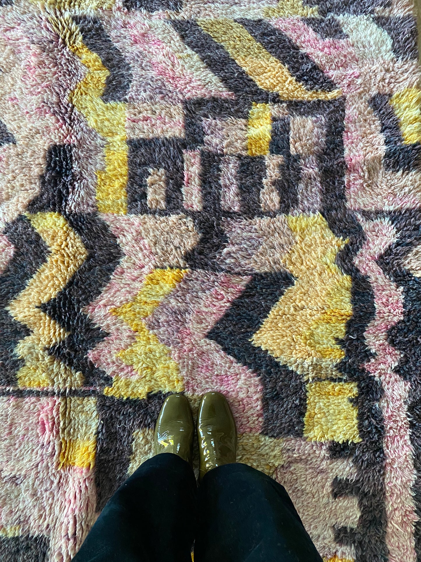 Beni Ouarain Marokkaans kleurrijk tapijt (1010) 255x156cm - Pinky Dust