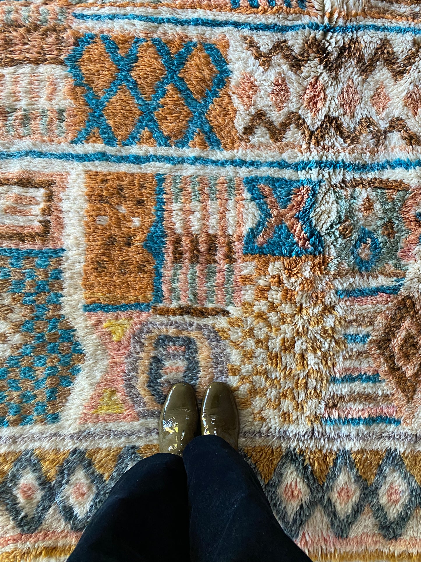 Beni Ouarain Marokkaans kleurrijk tapijt (1012) 268x172cm - River in the Atlas