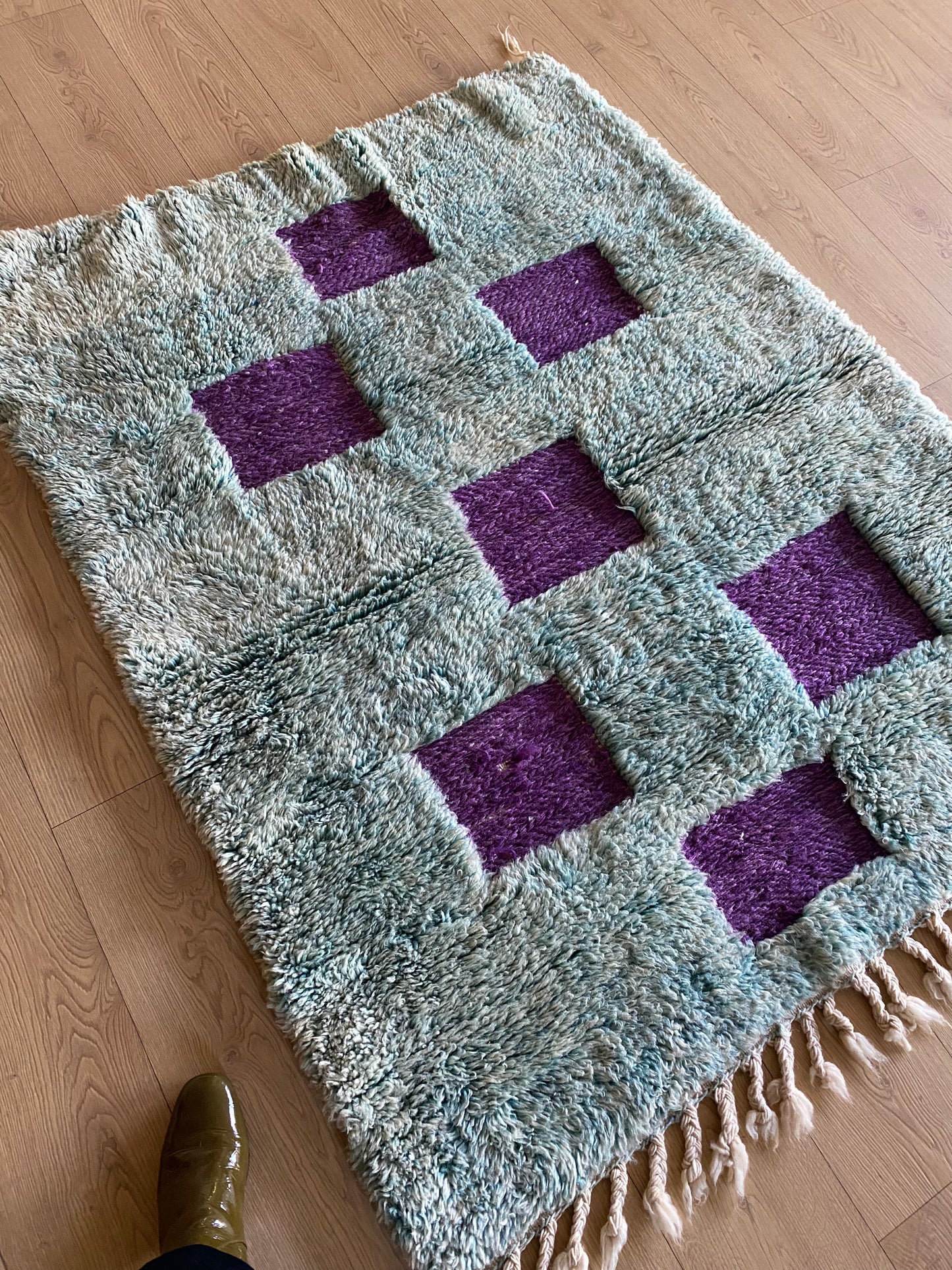 Beni Ouarain Marokkaans kleurrijk tapijt (1002) 153x120cm - Cayman Islands