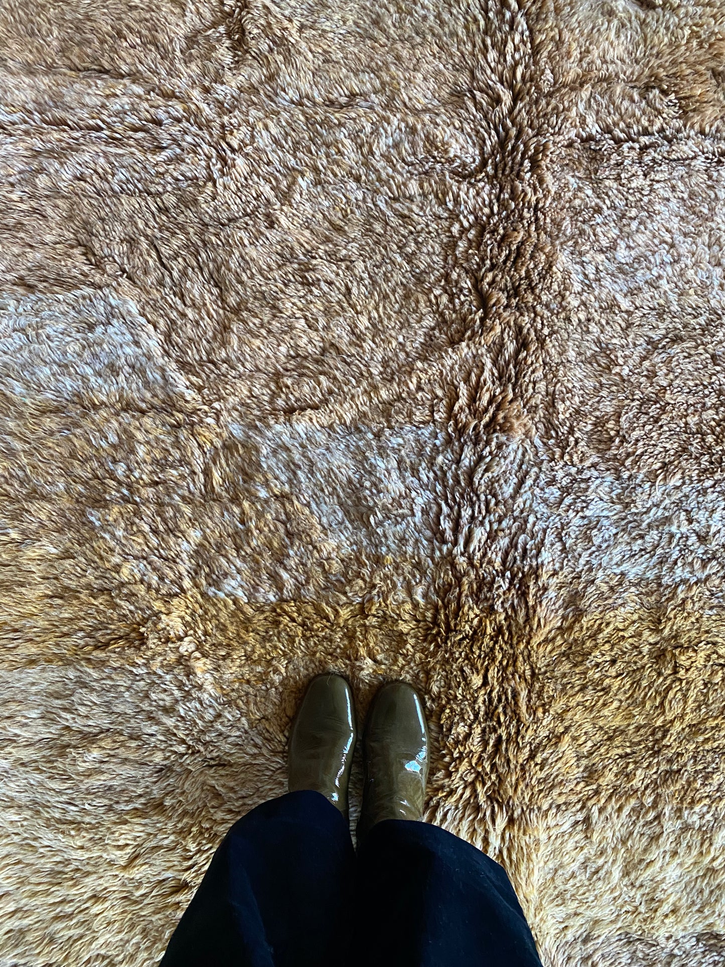 Beni Ouarain Marokkaans kleurrijk tapijt (1013) 245x160cm - Burnt Earth