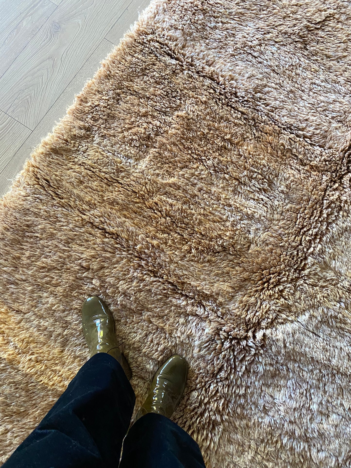 Beni Ouarain Marokkaans kleurrijk tapijt (1013) 245x160cm - Burnt Earth