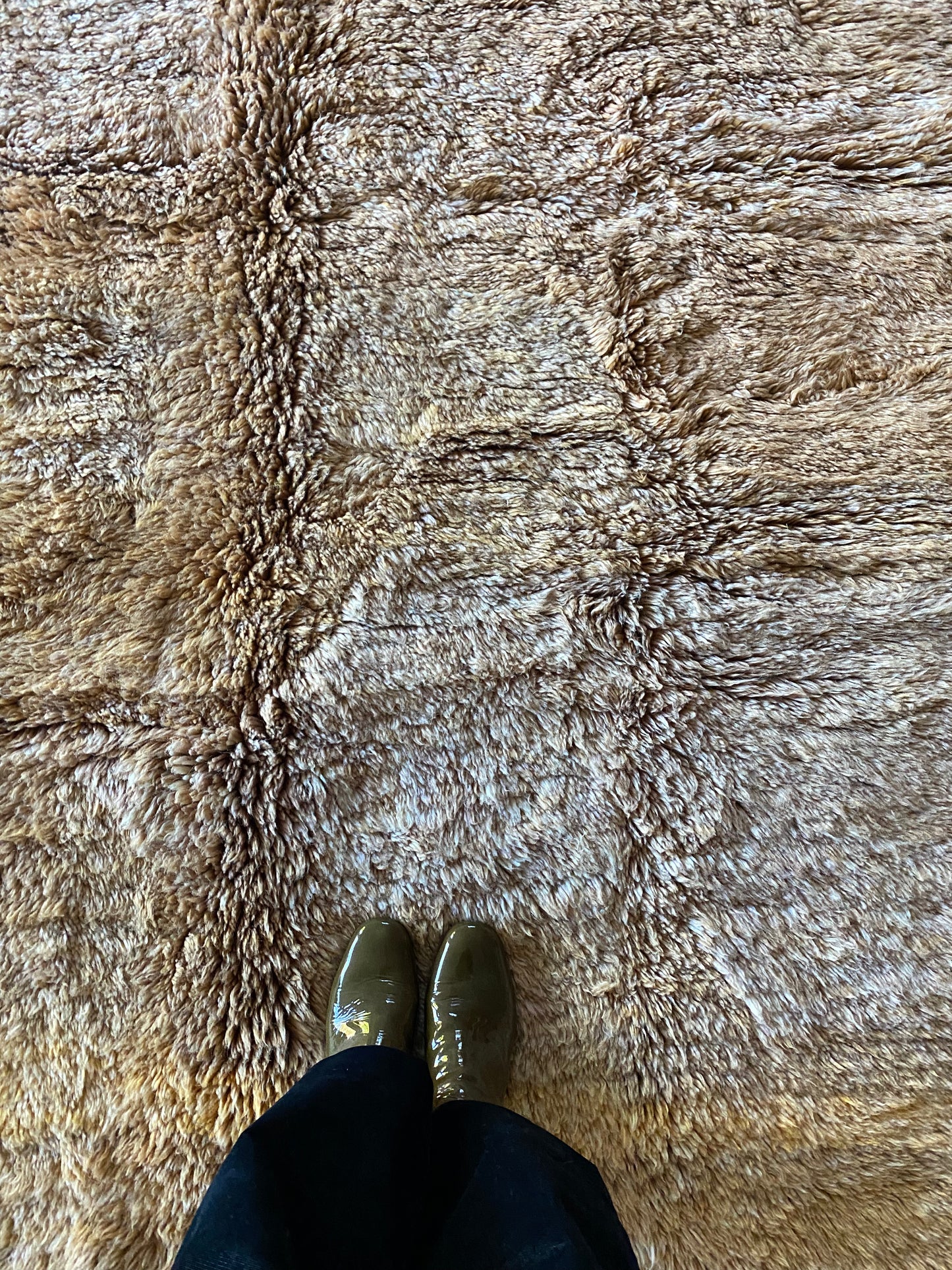 Beni Ouarain Marokkaans kleurrijk tapijt (1013) 245x160cm - Burnt Earth