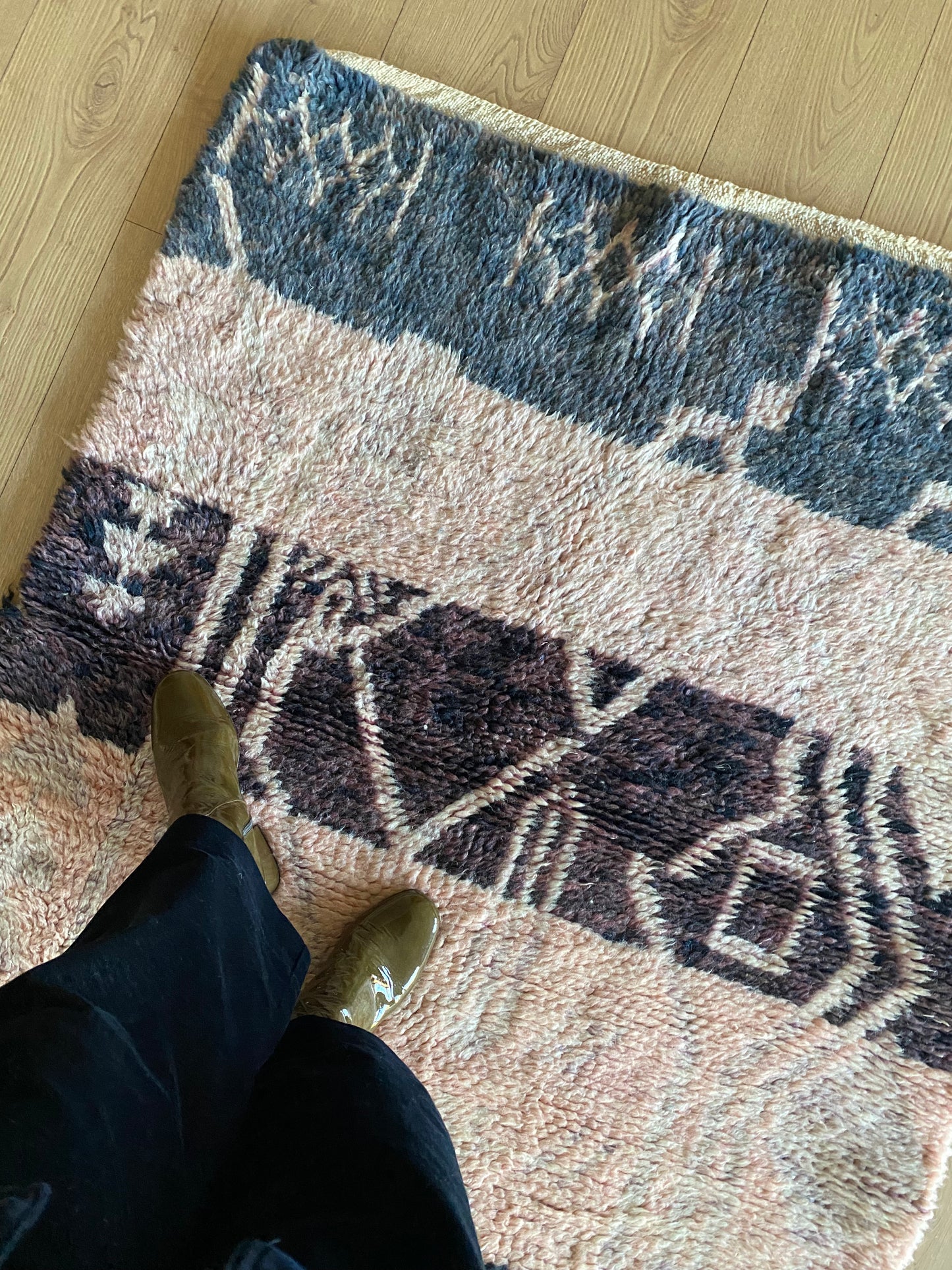 Beni Ouarain Marokkaans kleurrijk tapijt (1005) 150x112cm - Lavender