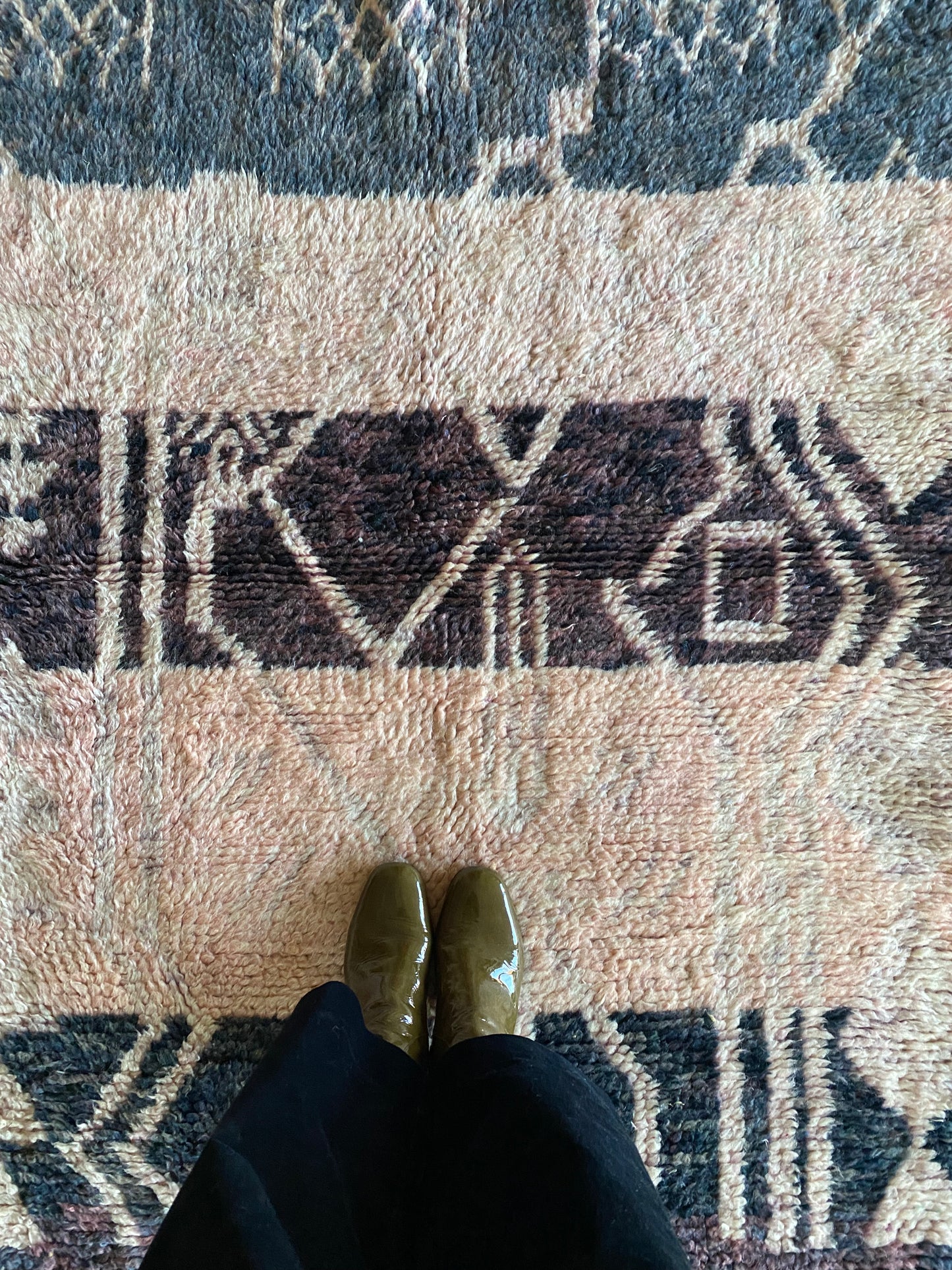 Beni Ouarain Marokkaans kleurrijk tapijt (1005) 150x112cm - Lavender