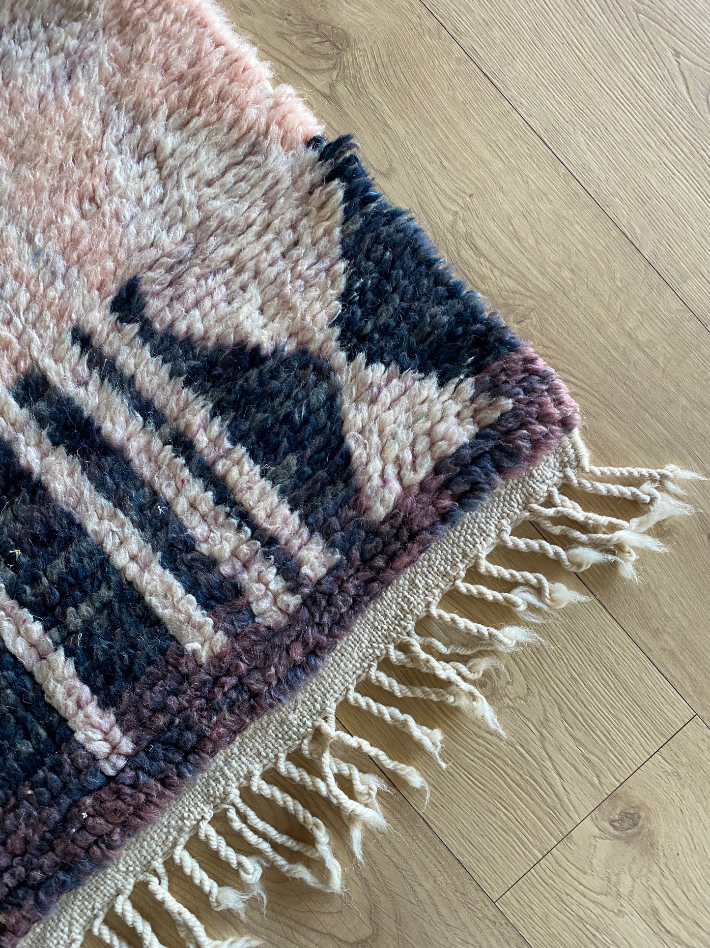 Beni Ouarain Marokkaans kleurrijk tapijt (1005) 150x112cm - Lavender