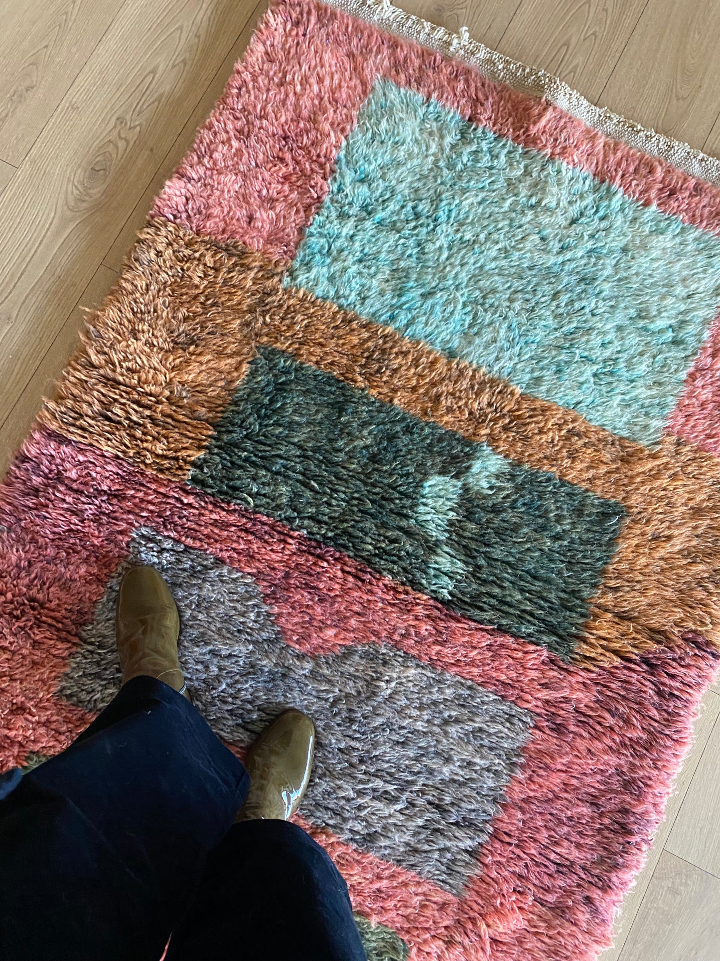 Beni Ouarain Marokkaans kleurrijk tapijt (1004) 160x104cm - Popsicle