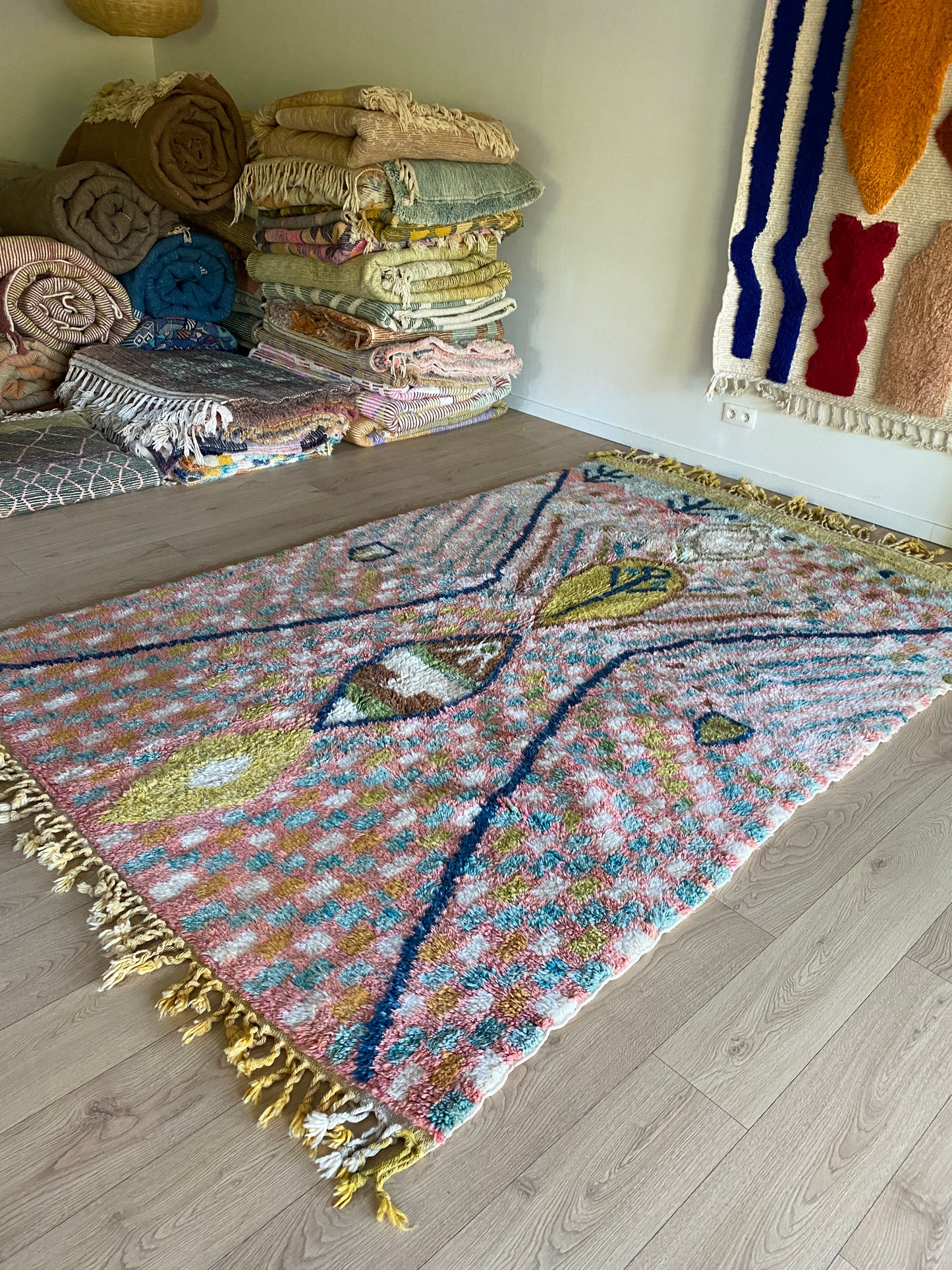 Beni Ouarain Marokkaans kleurrijk tapijt (1026) 292x193cm - Sevilla