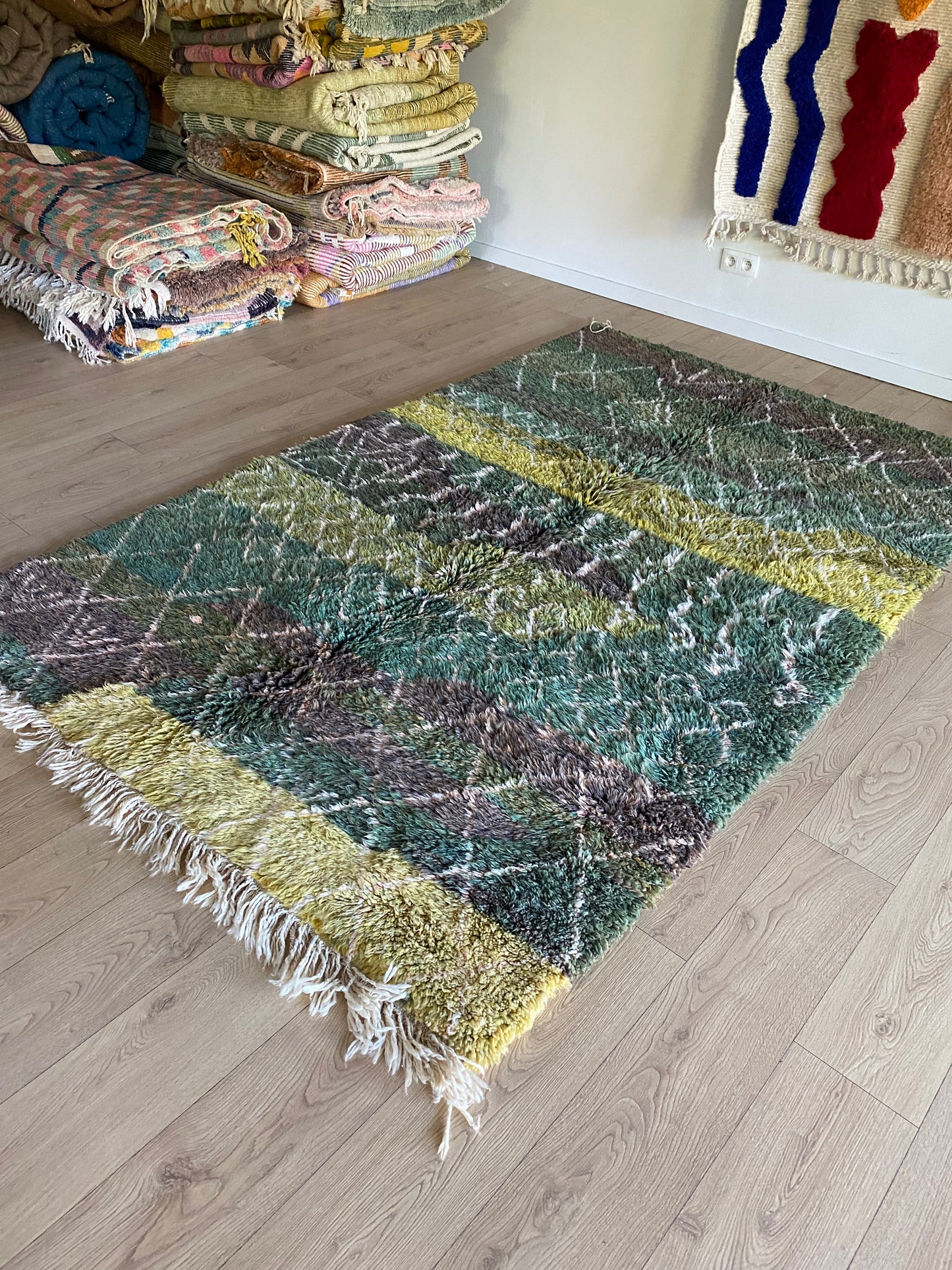 Beni Ouarain Marokkaans kleurrijk tapijt (1009) 263x167cm - Forest