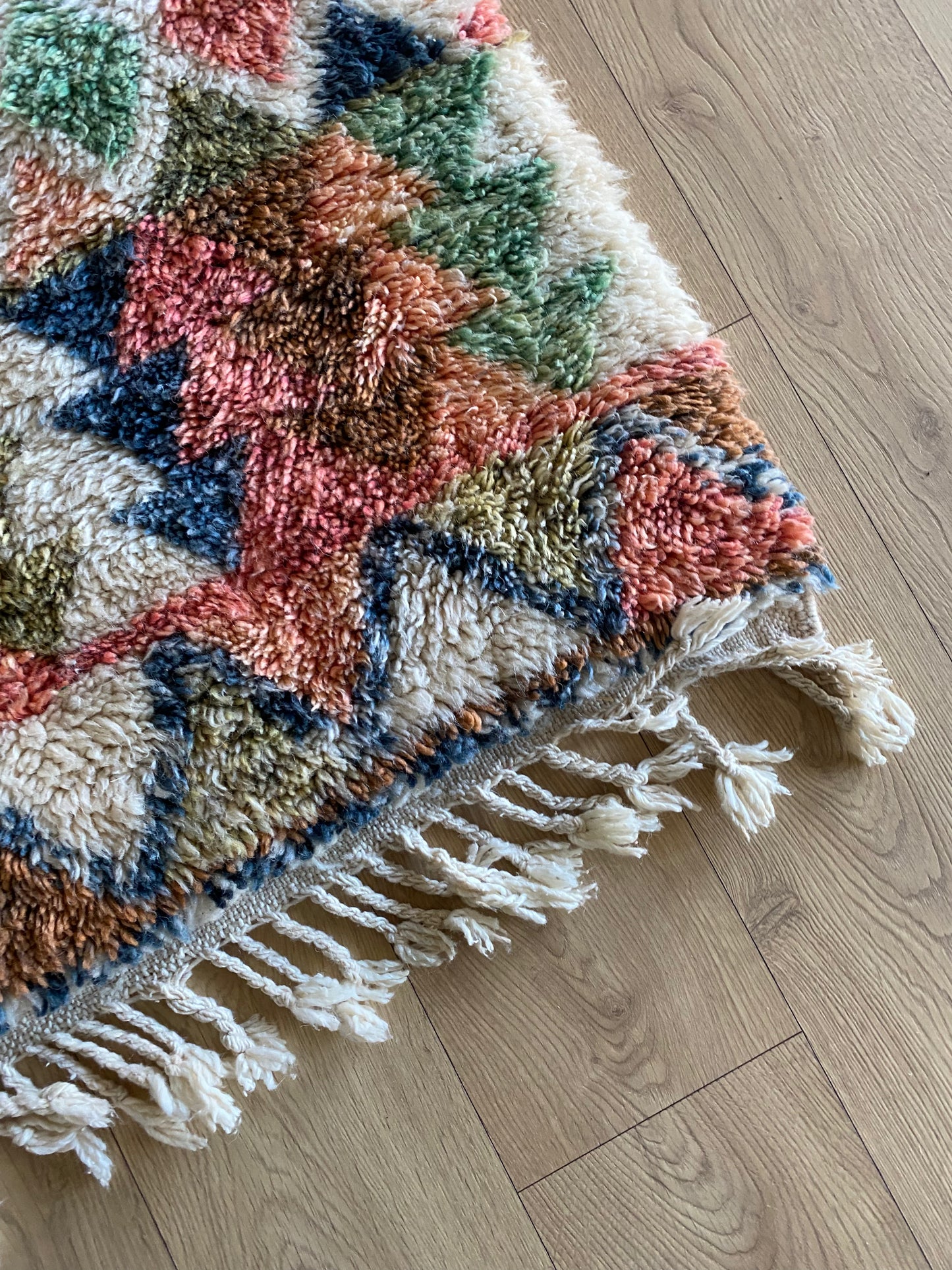 Beni Ouarain Marokkaans kleurrijk tapijt (1015) 250x170cm - Arlequin