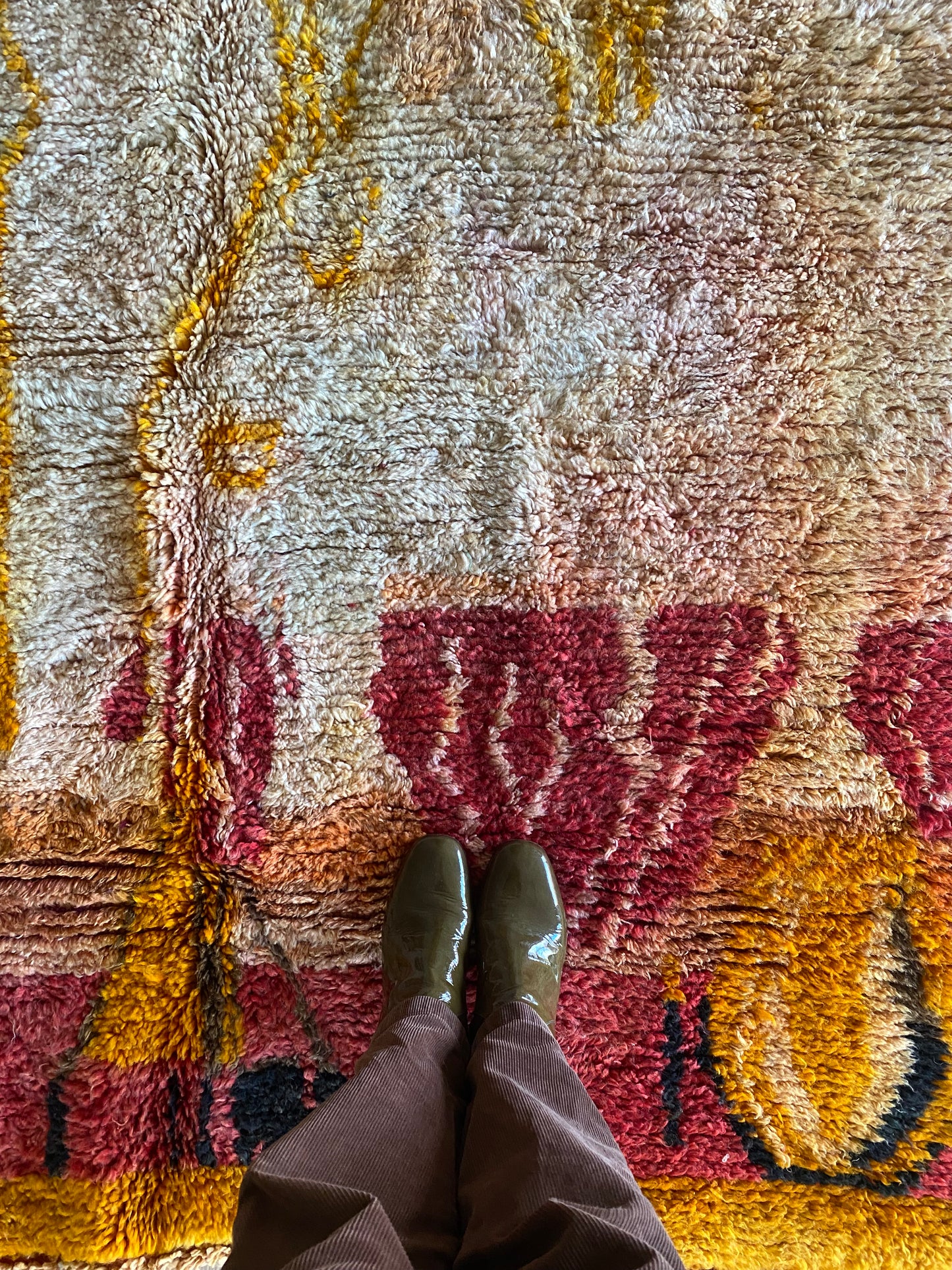 Tapis Boujaad coloré (1033) 247x171cm - Red Earth