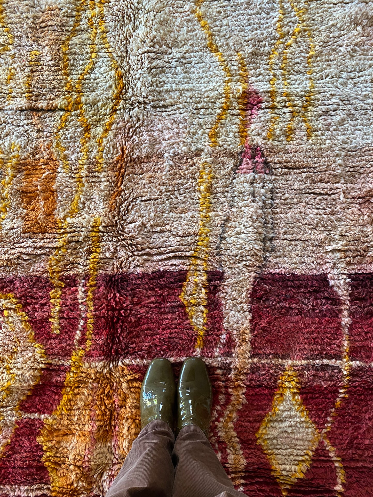 Tapis Boujaad coloré (1033) 247x171cm - Red Earth