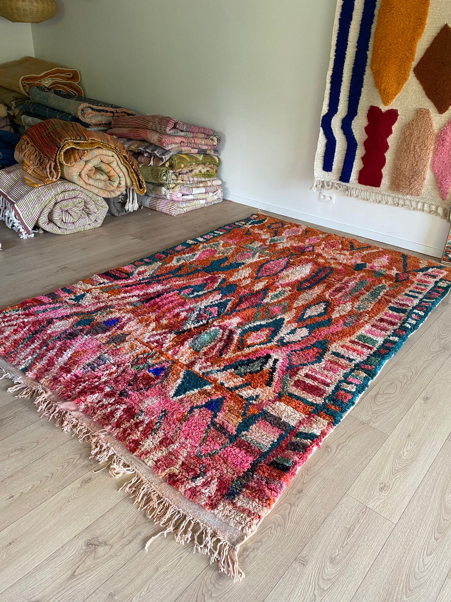 Tapis Boujaad coloré (1036) 293x195cm - Burning