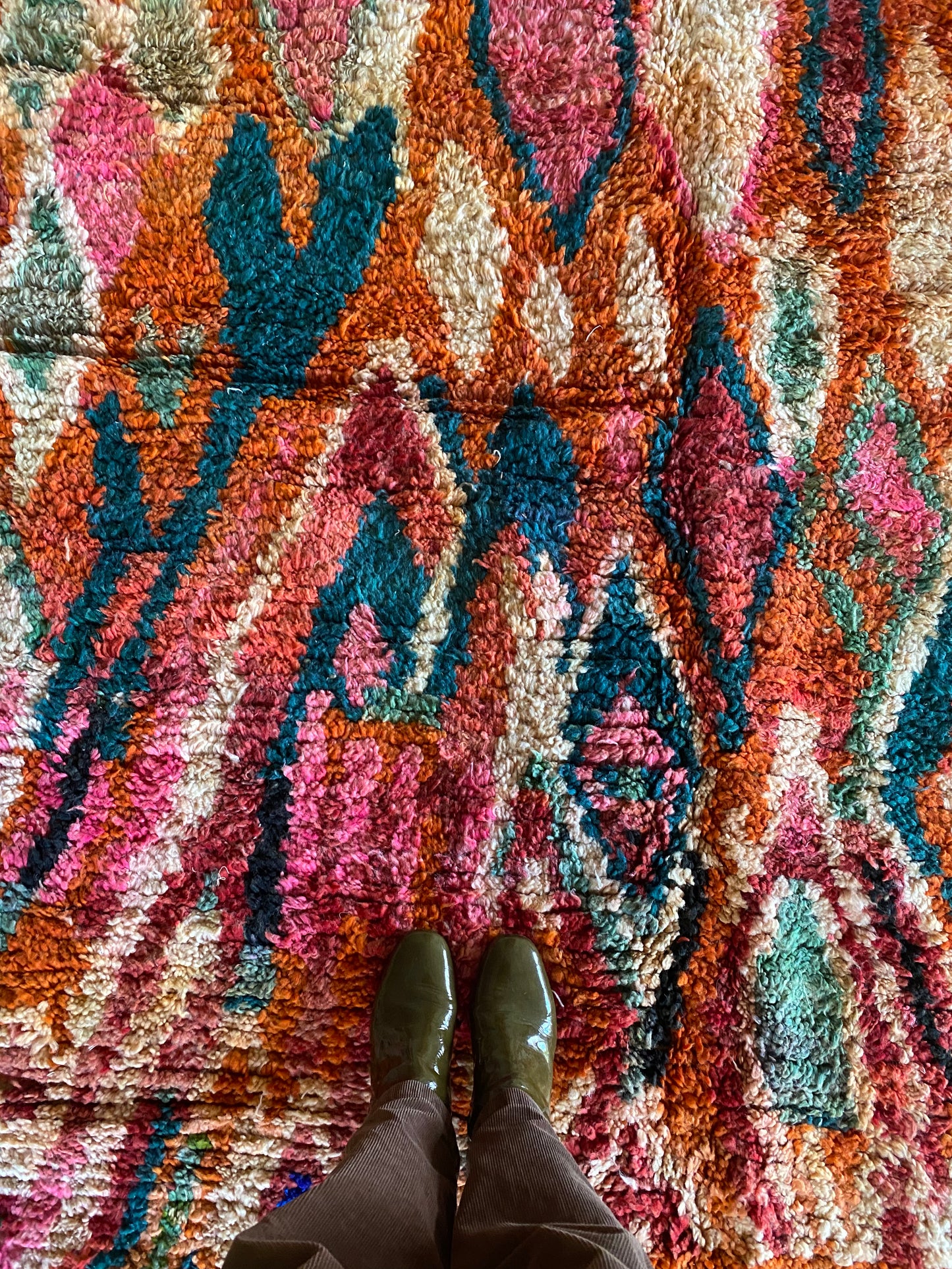 Tapis Boujaad coloré (1036) 293x195cm - Burning