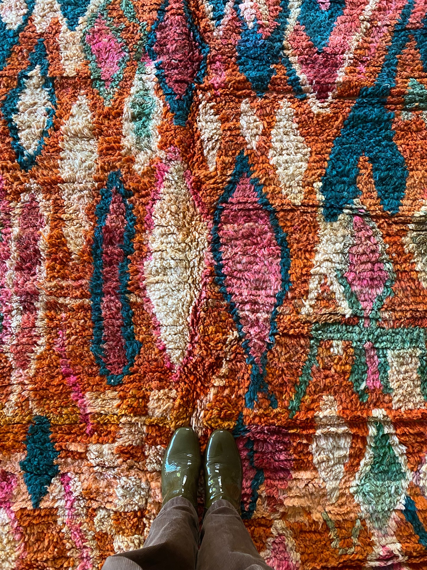 Tapis Boujaad coloré (1036) 293x195cm - Burning
