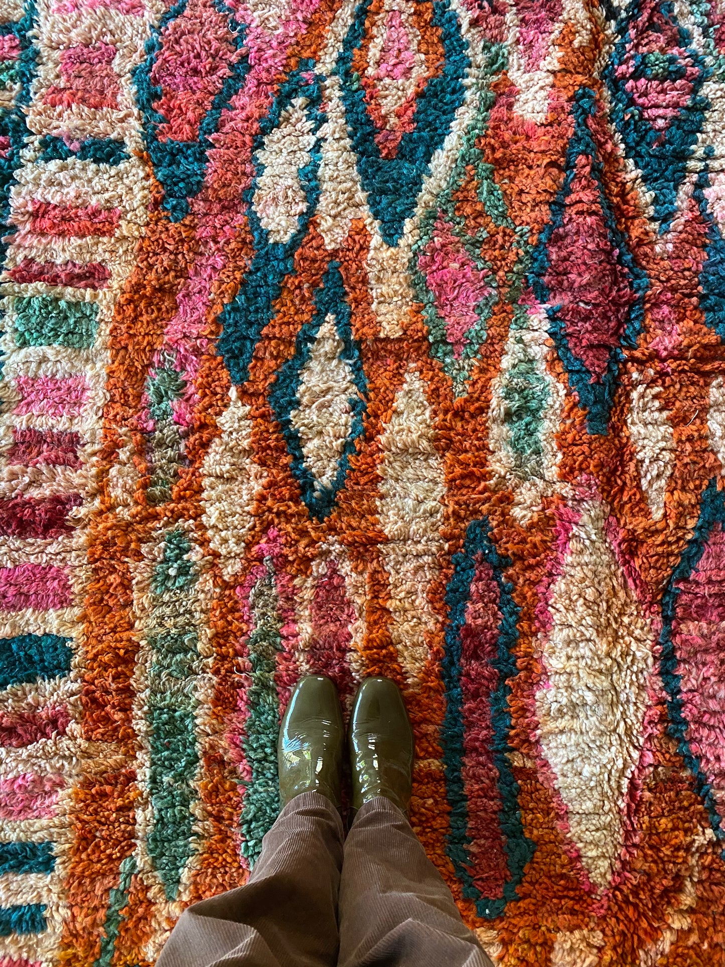 Tapis Boujaad coloré (1036) 293x195cm - Burning