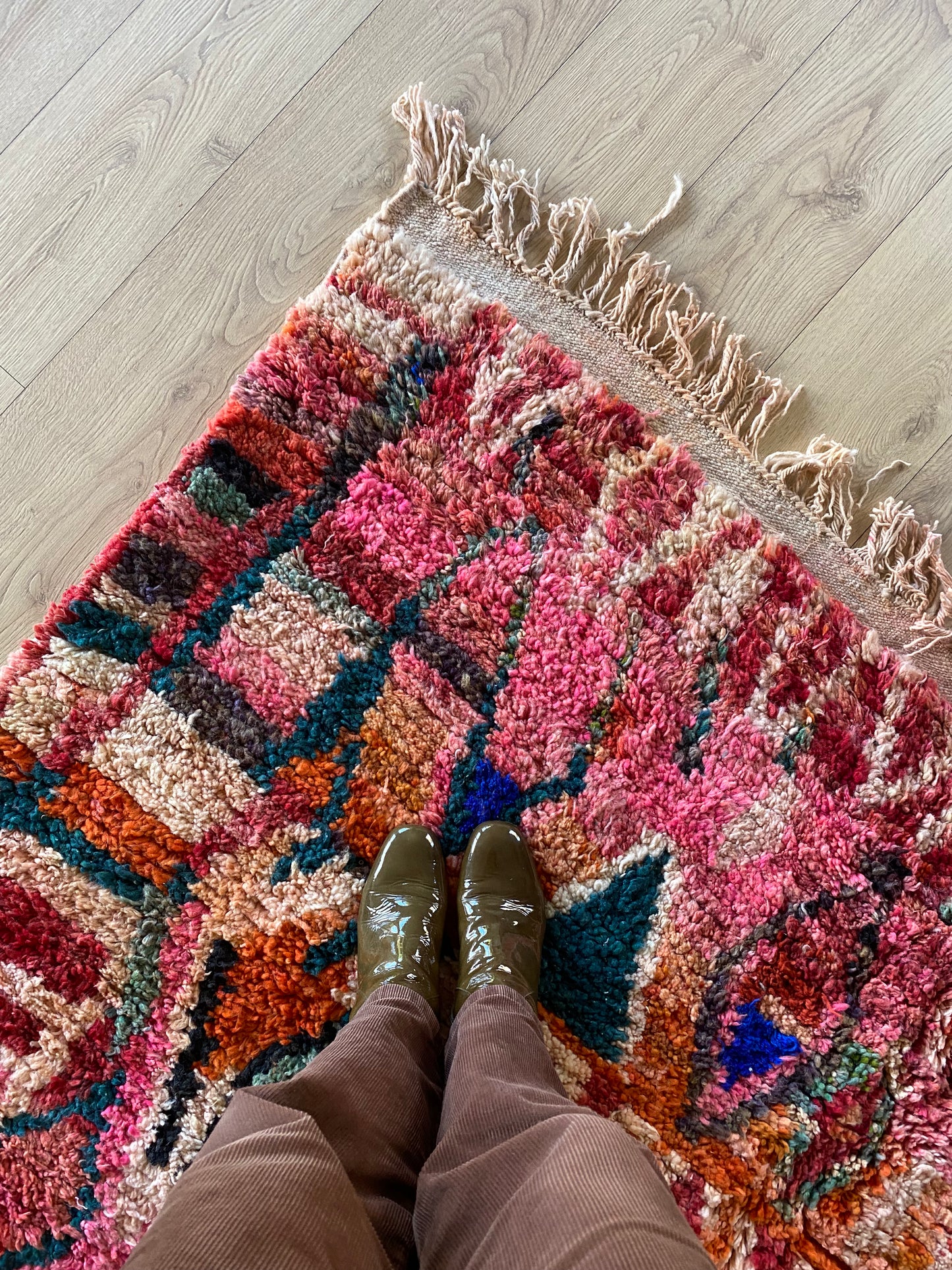 Tapis Boujaad coloré (1036) 293x195cm - Burning