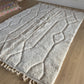 Beni Ouarain Moroccan White Rug (1067) 301x208cm - Timeless