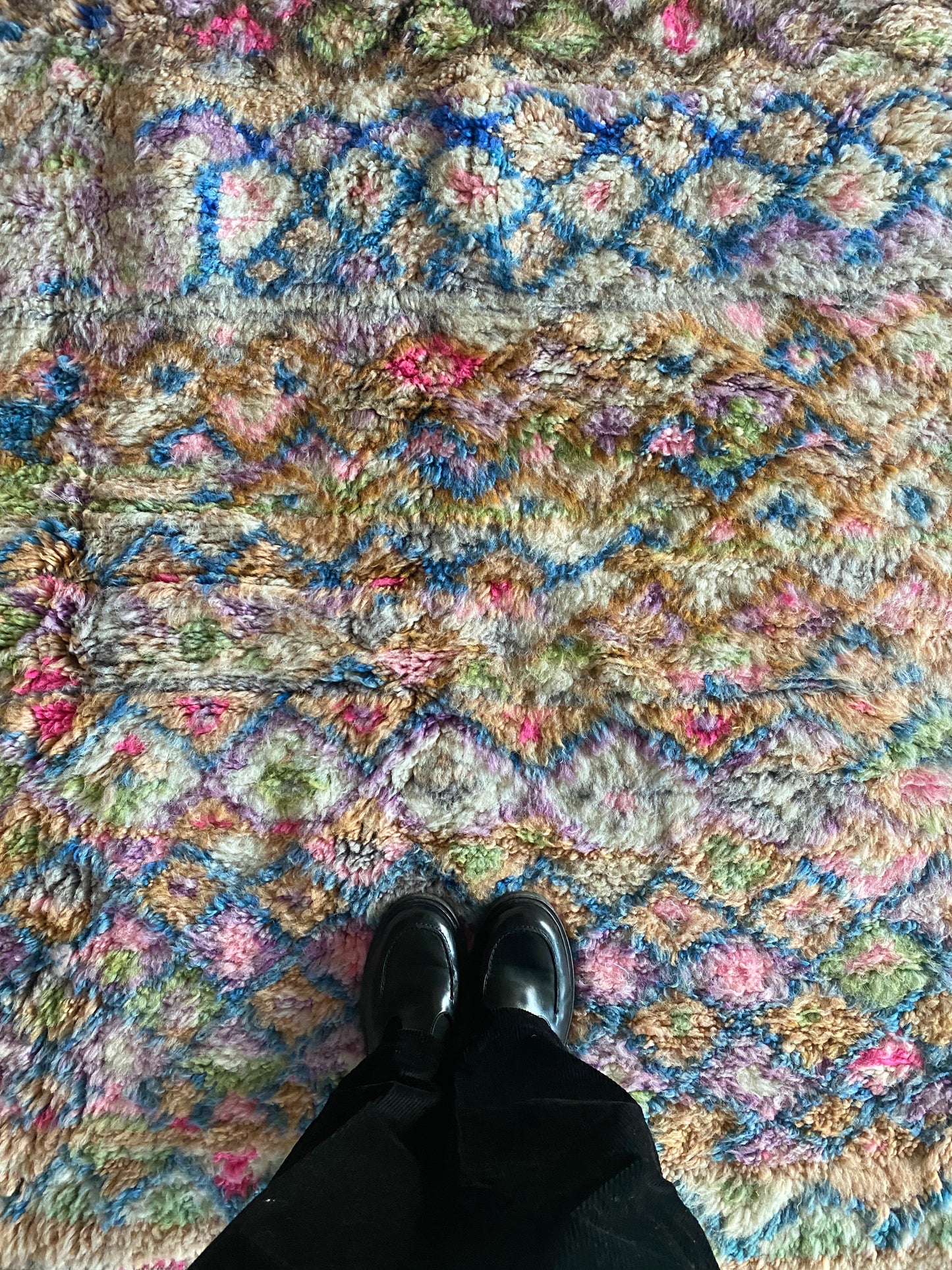 Beni Ouarain Moroccan Colorful Rug (1066) 288x205cm - Diamonds