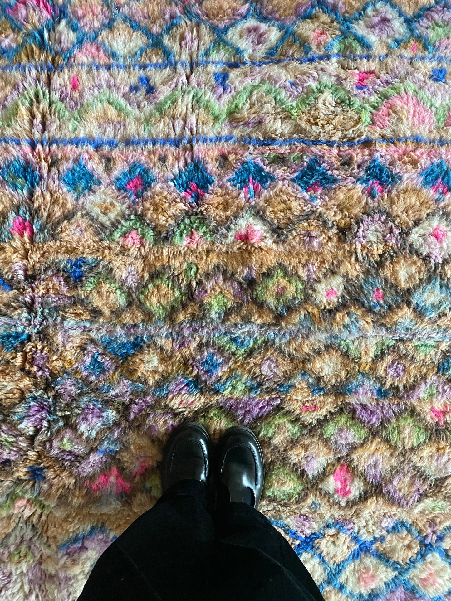 Beni Ouarain Moroccan Colorful Rug (1066) 288x205cm - Diamonds