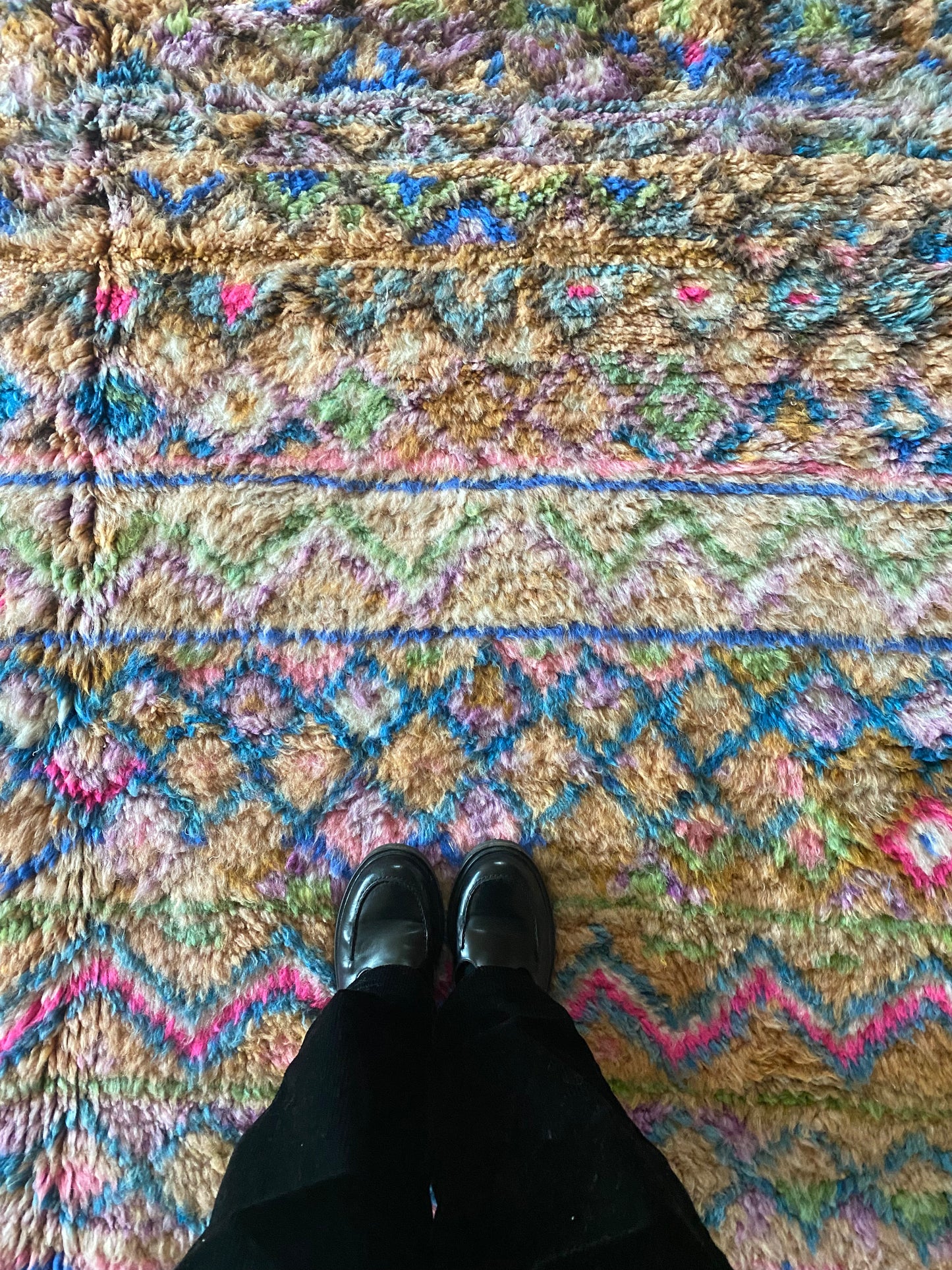 Beni Ouarain Moroccan Colorful Rug (1066) 288x205cm - Diamonds