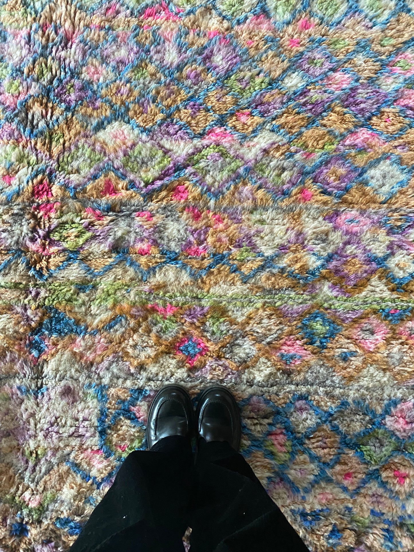 Beni Ouarain Moroccan Colorful Rug (1066) 288x205cm - Diamonds