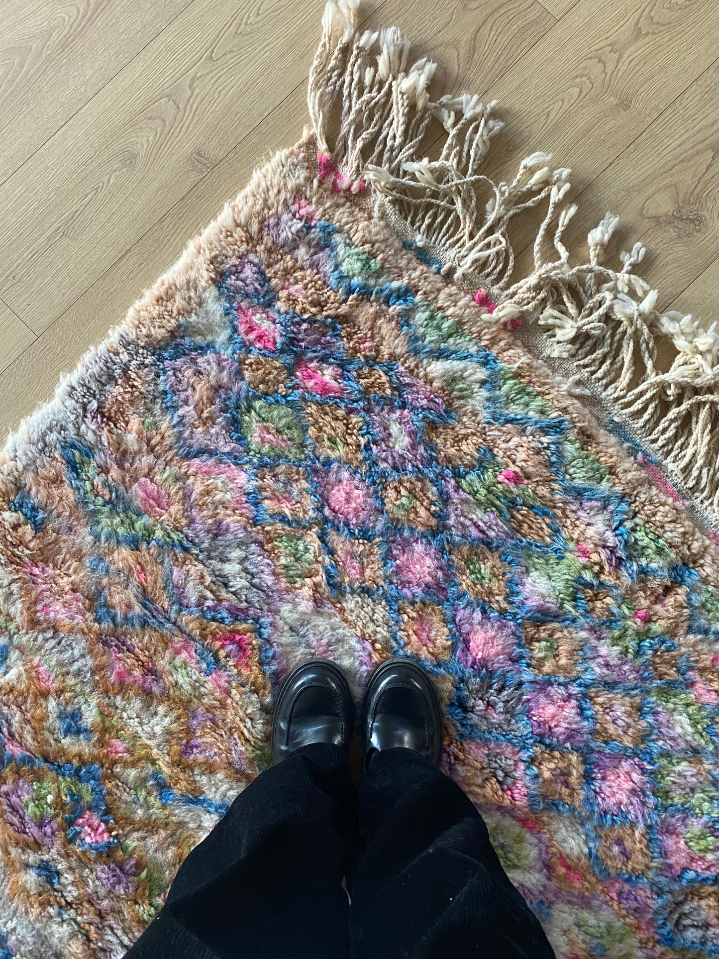 Beni Ouarain Moroccan Colorful Rug (1066) 288x205cm - Diamonds