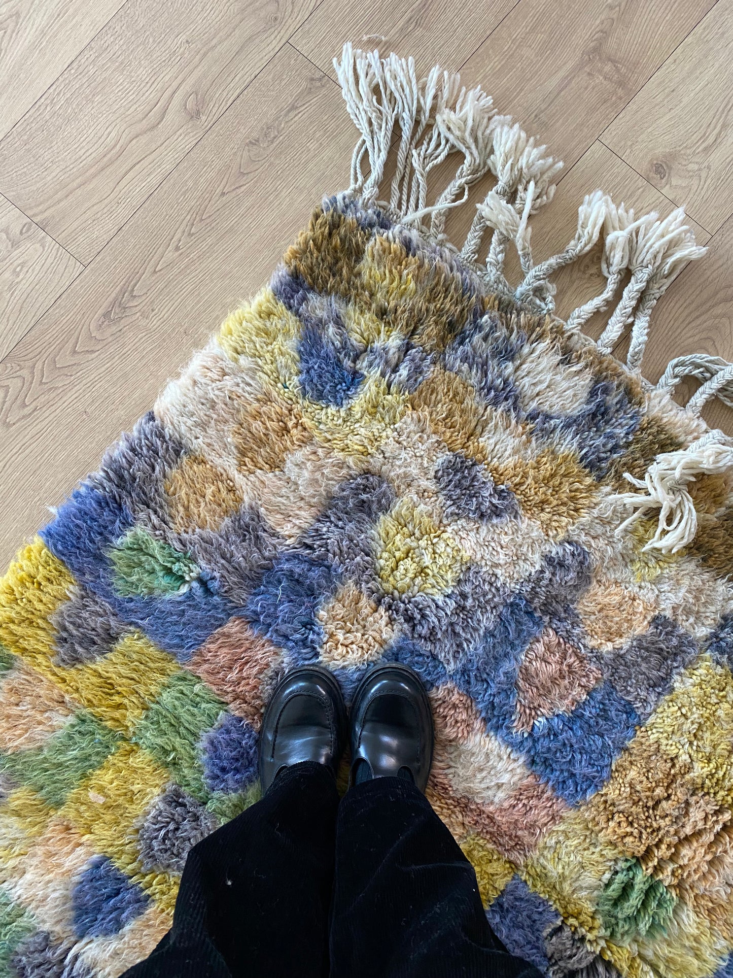 Beni Ouarain Moroccan Colorful Rug (1052) 232x156cm - Sunrise