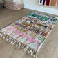 Beni Ouarain Moroccan Colorful Rug (1055) 249x160cm - Ourika