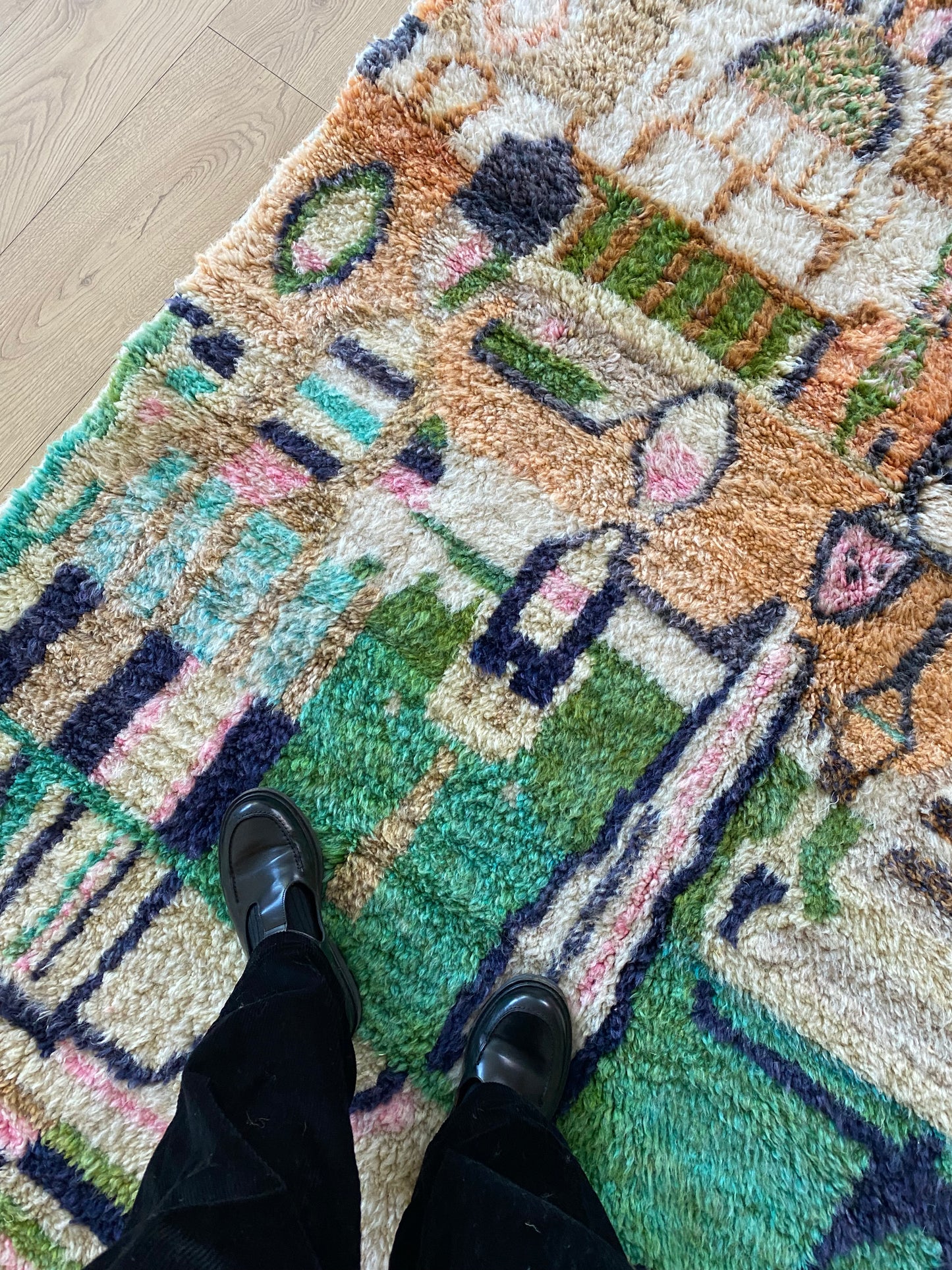 Beni Ouarain Moroccan Colorful Rug (1055) 249x160cm - Ourika