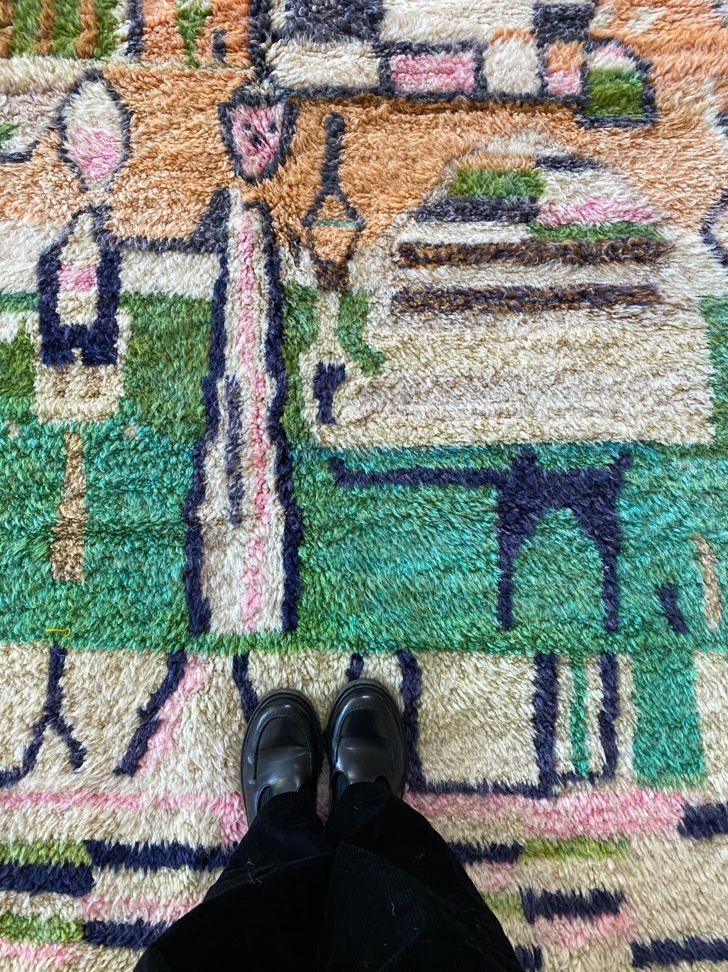 Beni Ouarain Moroccan Colorful Rug (1055) 249x160cm - Ourika