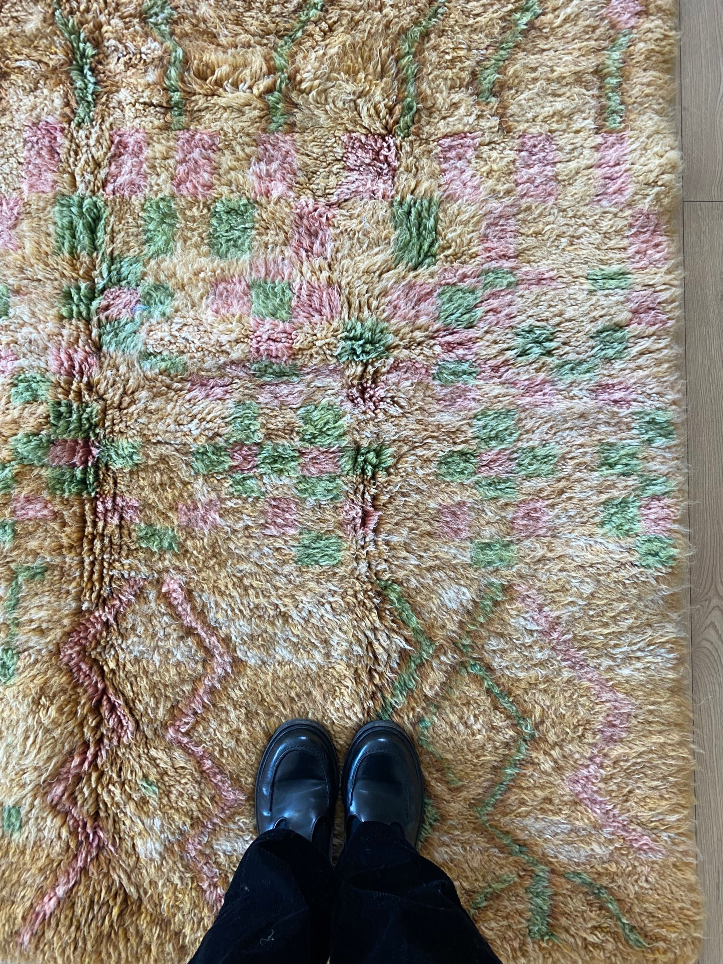 Beni Ouarain Moroccan Colorful Rug (1054) 248x162cm - Caravane