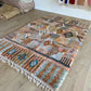 Beni Ouarain Moroccan Colorful Rug (1053) 261x174cm - The 70s