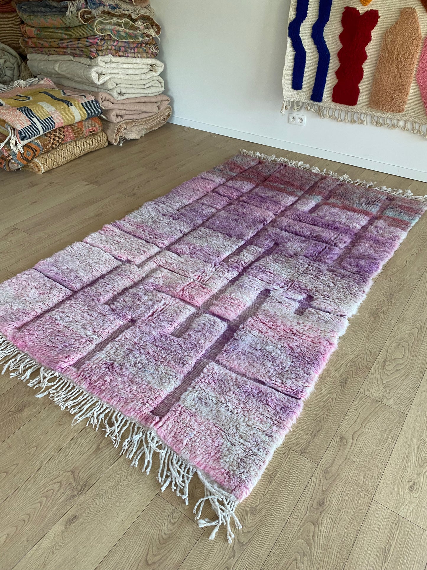 Beni Ouarain Moroccan Colorful Rug (1046) 249x157cm - Swiftie