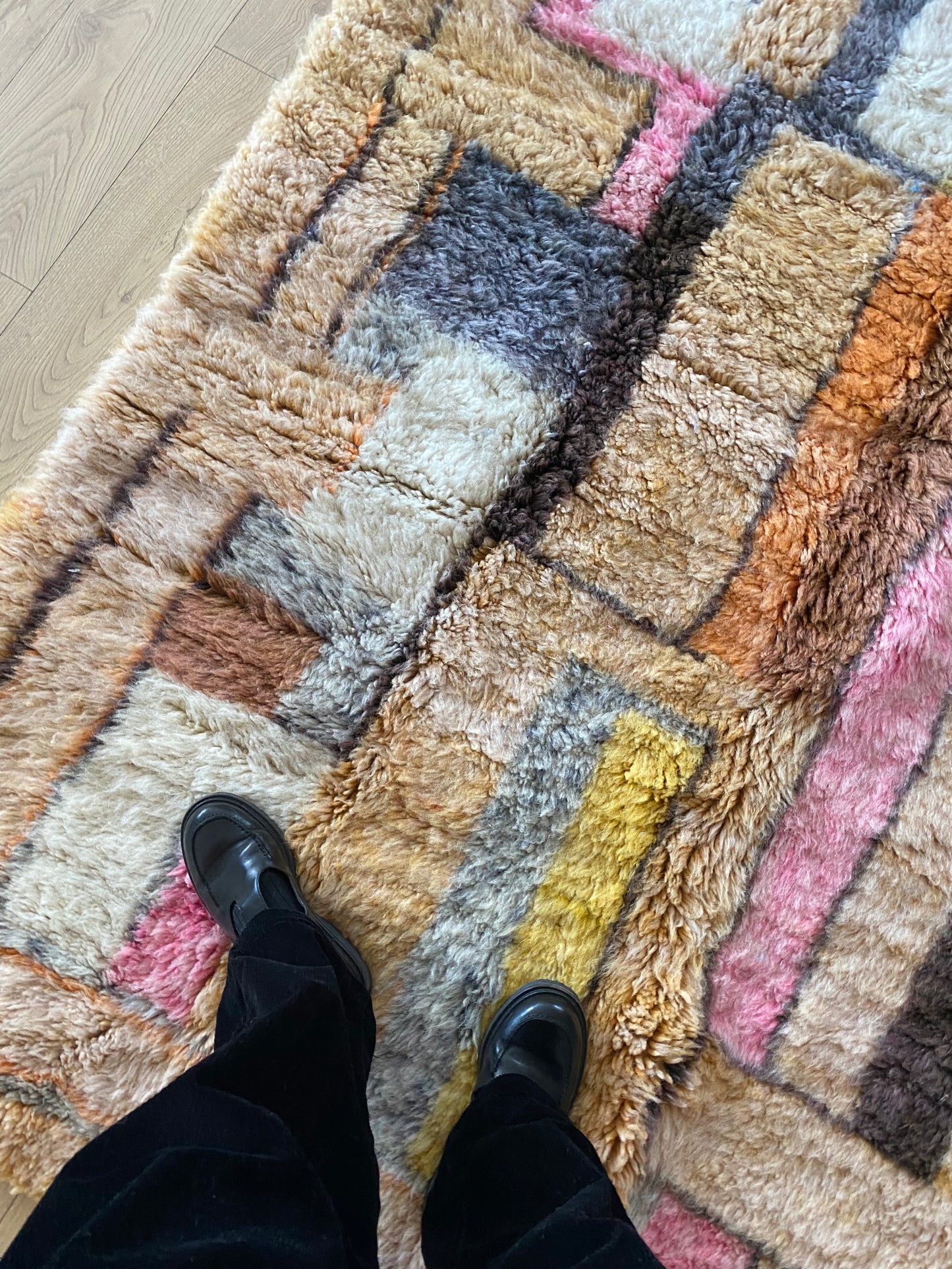 Beni Ouarain Moroccan Colorful Rug (1044) 232x166cm - Summer