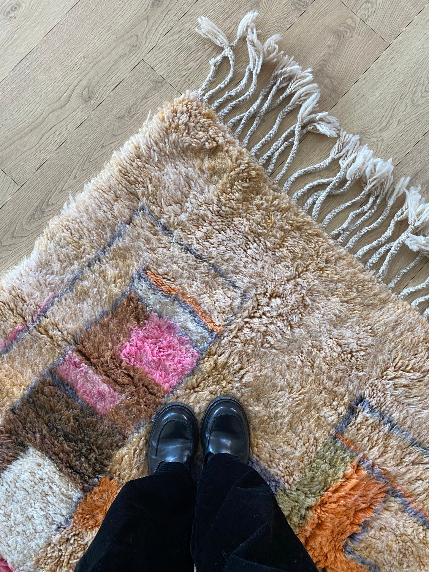 Beni Ouarain Moroccan Colorful Rug (1044) 232x166cm - Summer