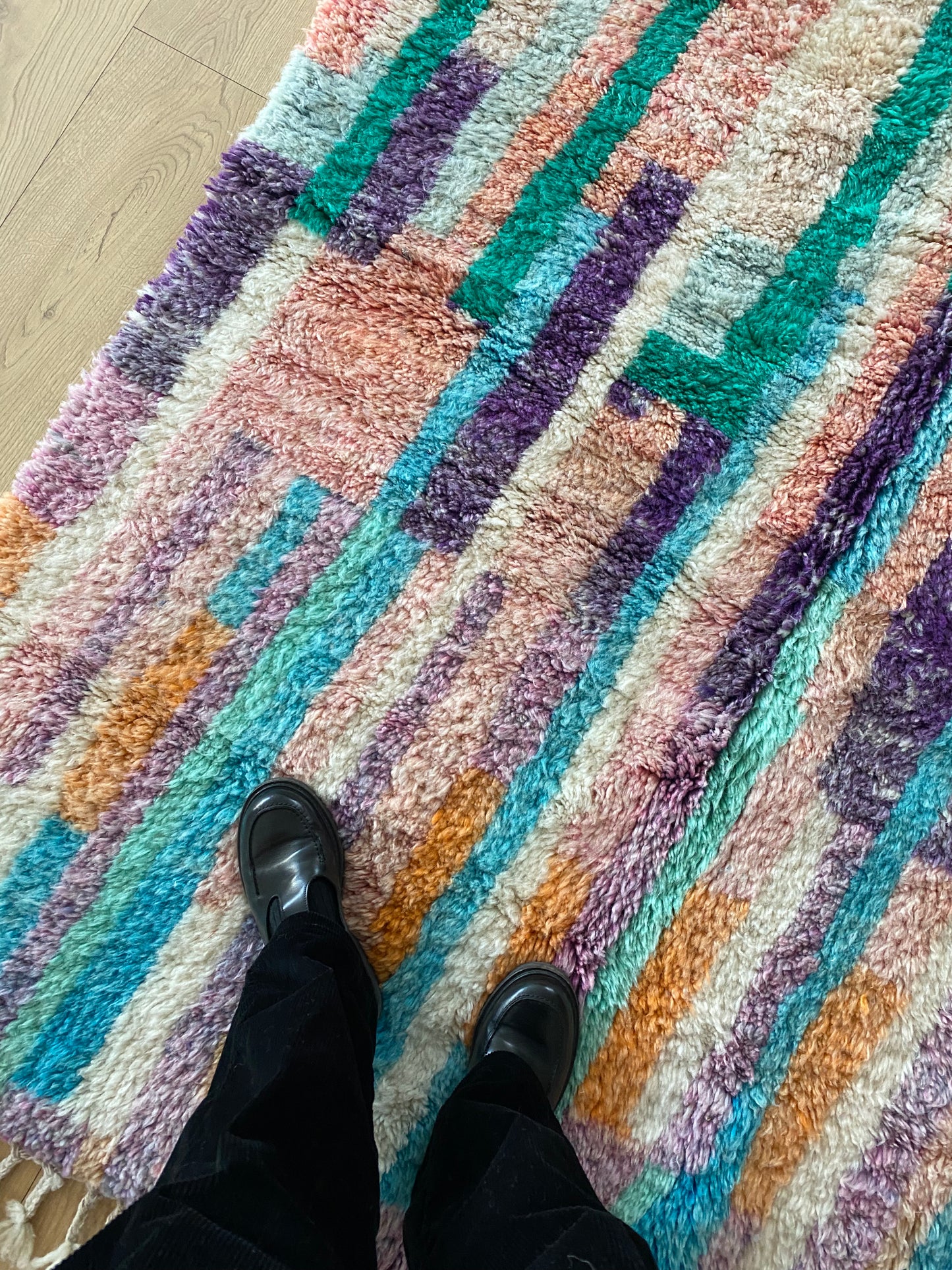 Beni Ouarain Moroccan Colorful Rug (1043) 250x161cm - Noelle