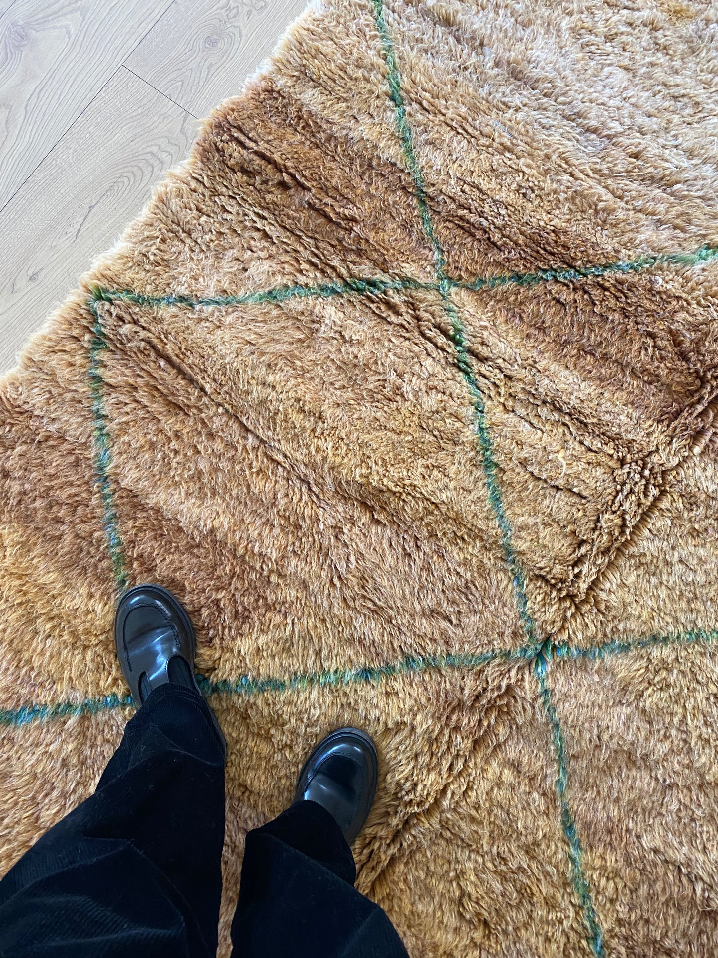 Beni Ouarain Moroccan Colorful Rug (1040) 251x161cm - Earth