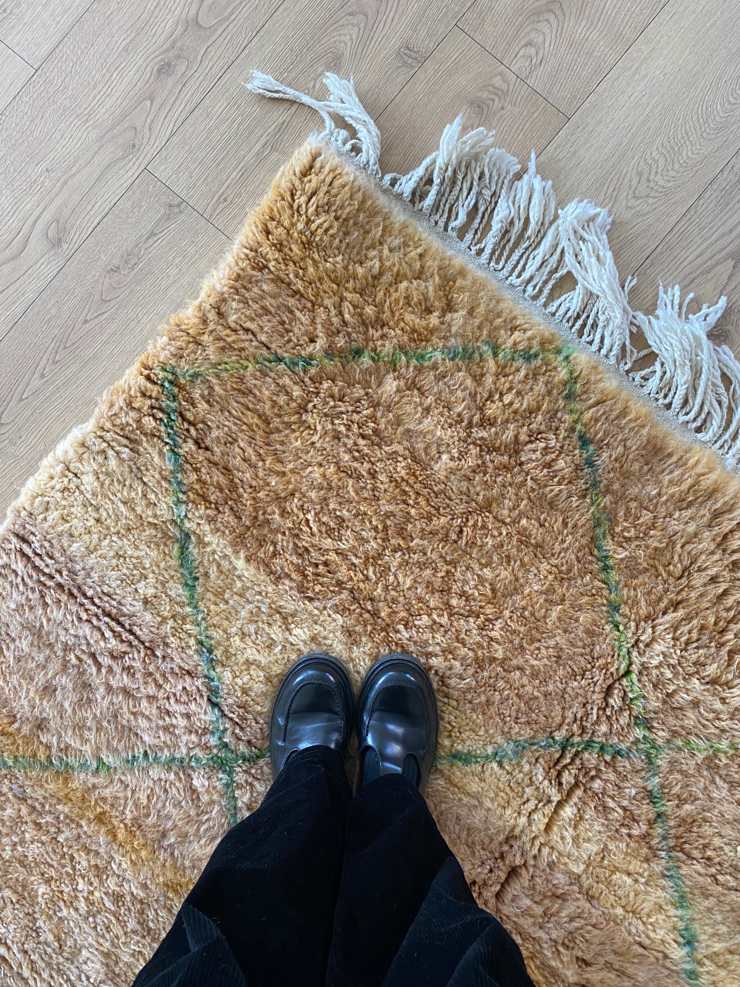 Beni Ouarain Moroccan Colorful Rug (1040) 251x161cm - Earth