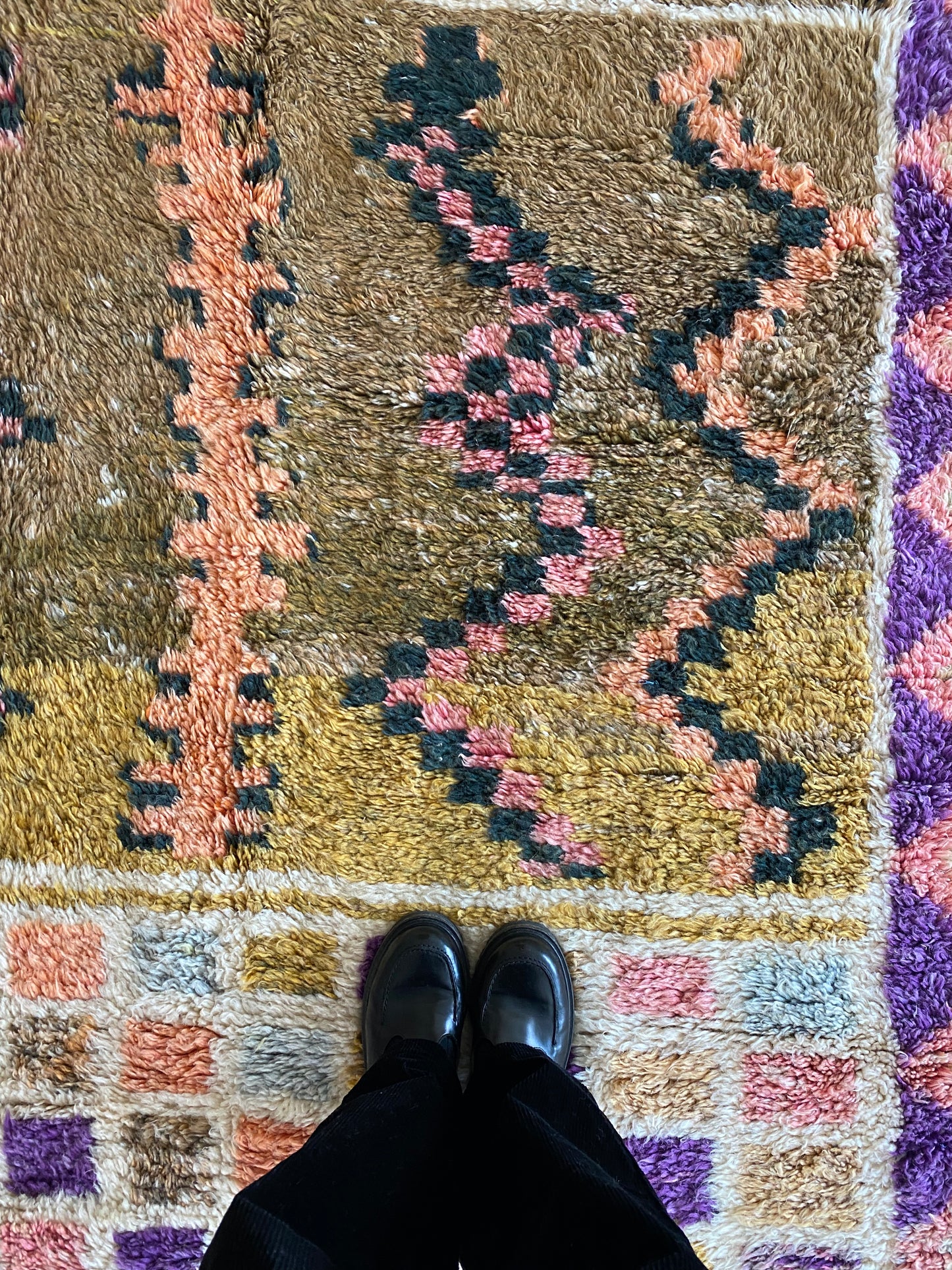 Beni Ouarain Moroccan Colorful Rug (1056) 292x214cm - Board Game