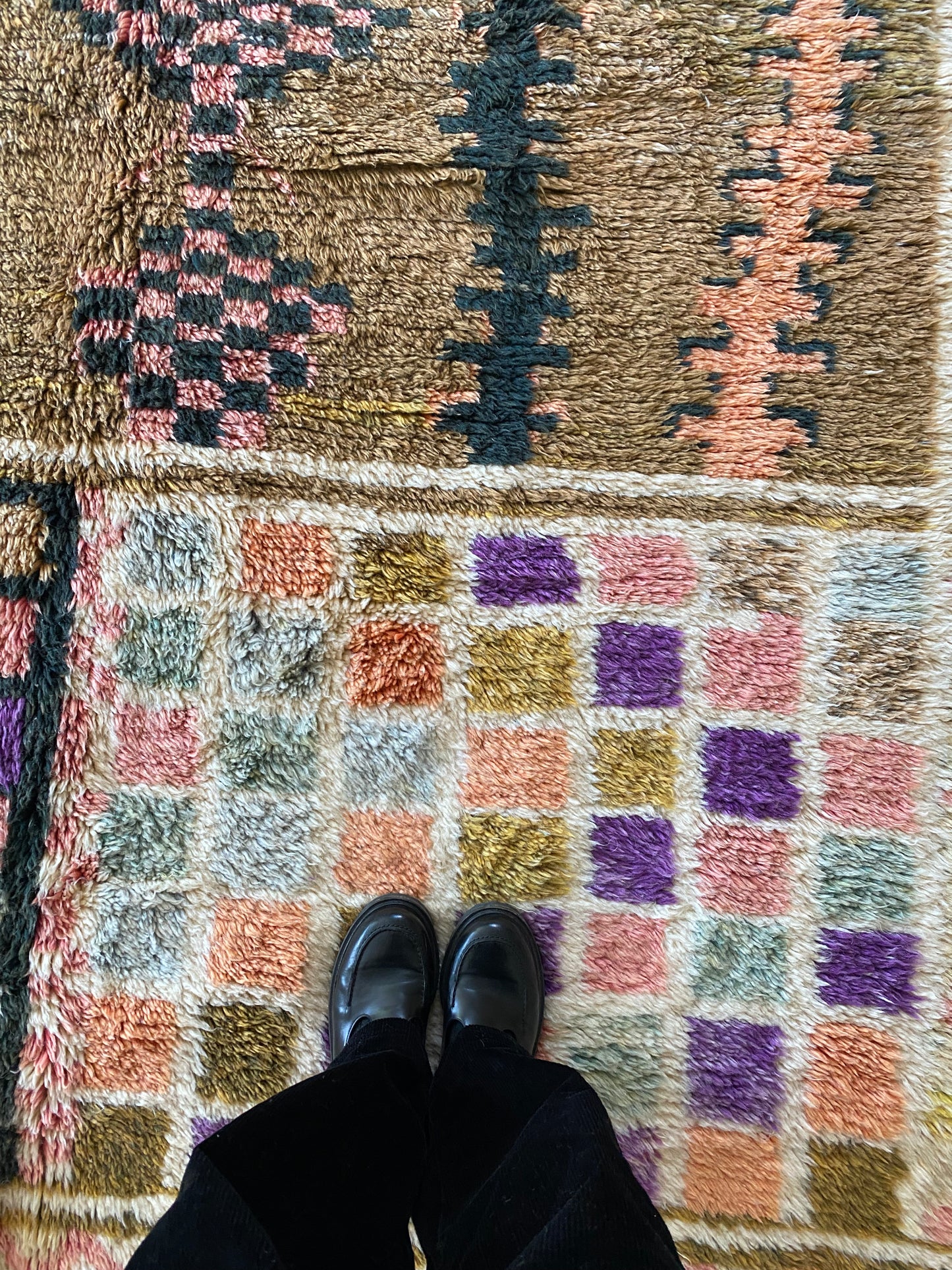 Beni Ouarain Moroccan Colorful Rug (1056) 292x214cm - Board Game