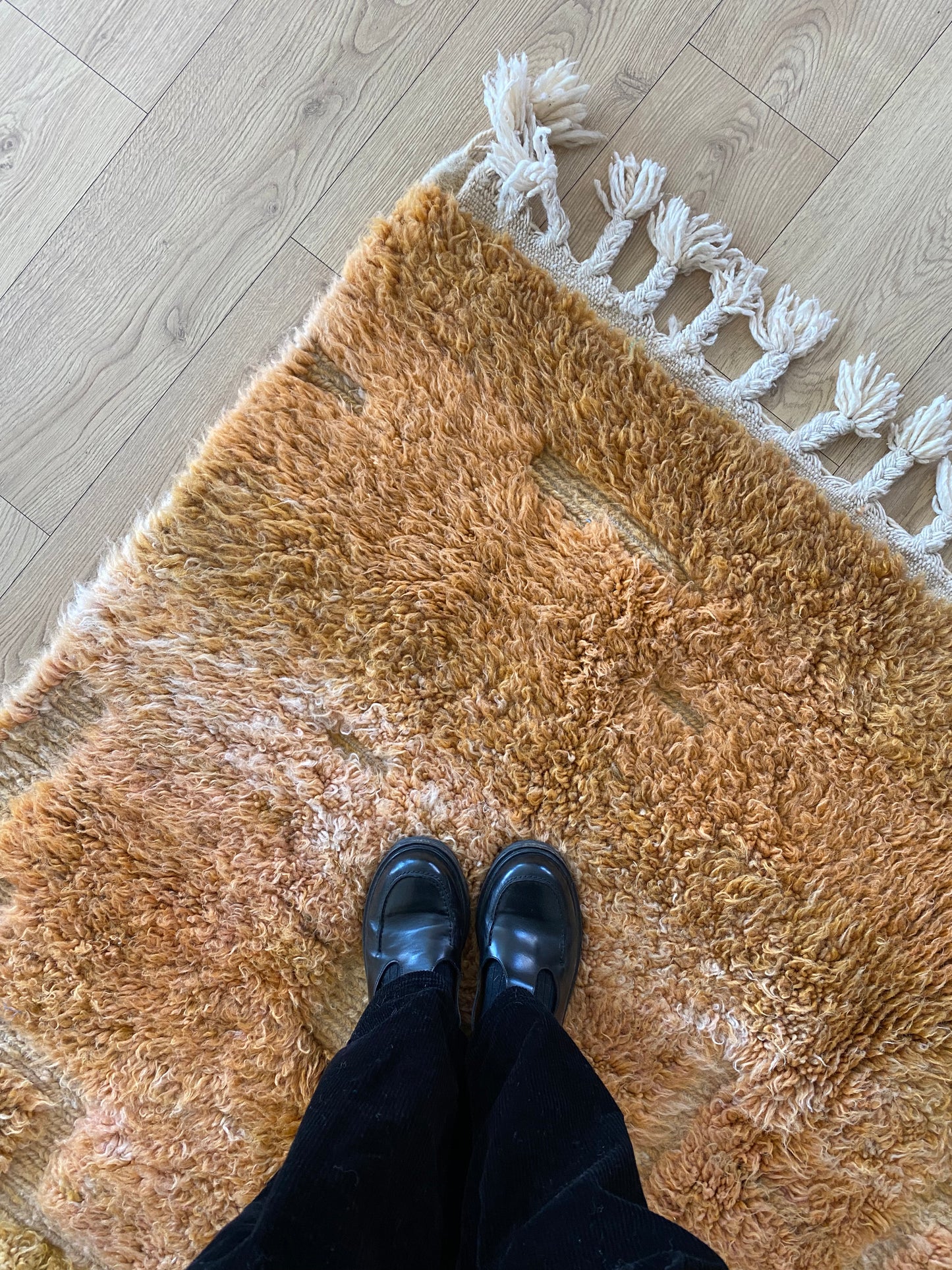 Beni Ouarain Moroccan Colorful Rug (1037) 247x174cm - Terra