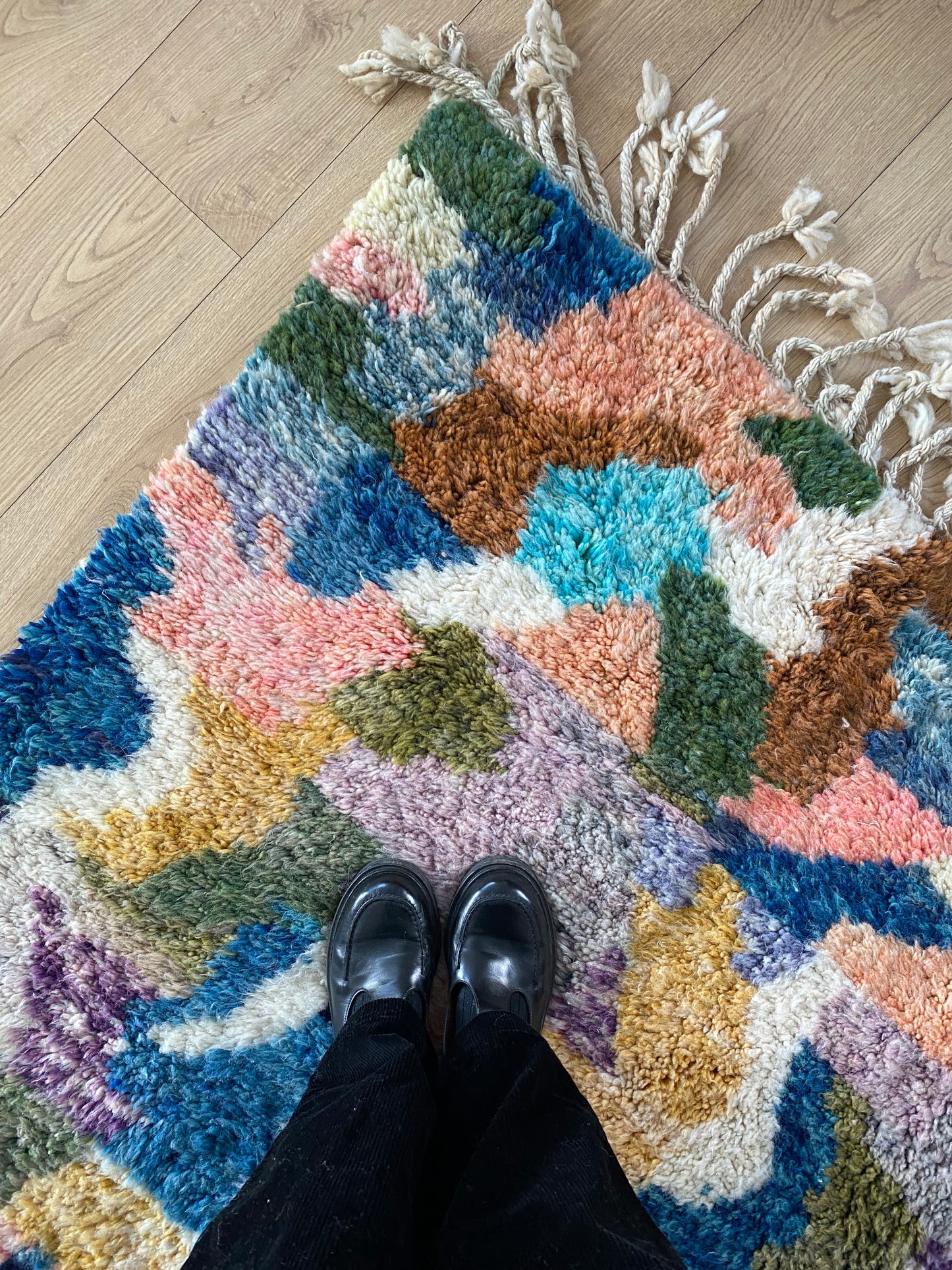 Beni Ouarain Moroccan Colorful Rug (1076) 418x310cm - Memories