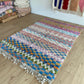 Beni Ouarain Moroccan Colorful Rug (1042) 235x168cm - Arlequin
