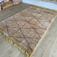 Beni Ouarain Moroccan Colorful Rug (1045) 255x170cm - Oatmeal