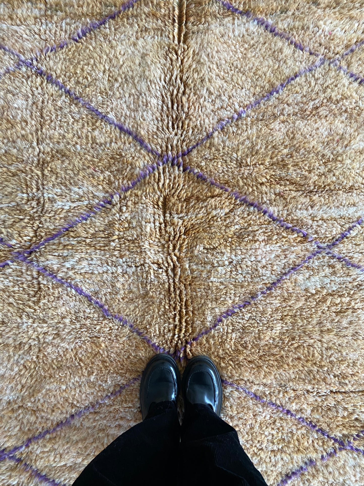 Beni Ouarain Moroccan Colorful Rug (1045) 255x170cm - Oatmeal